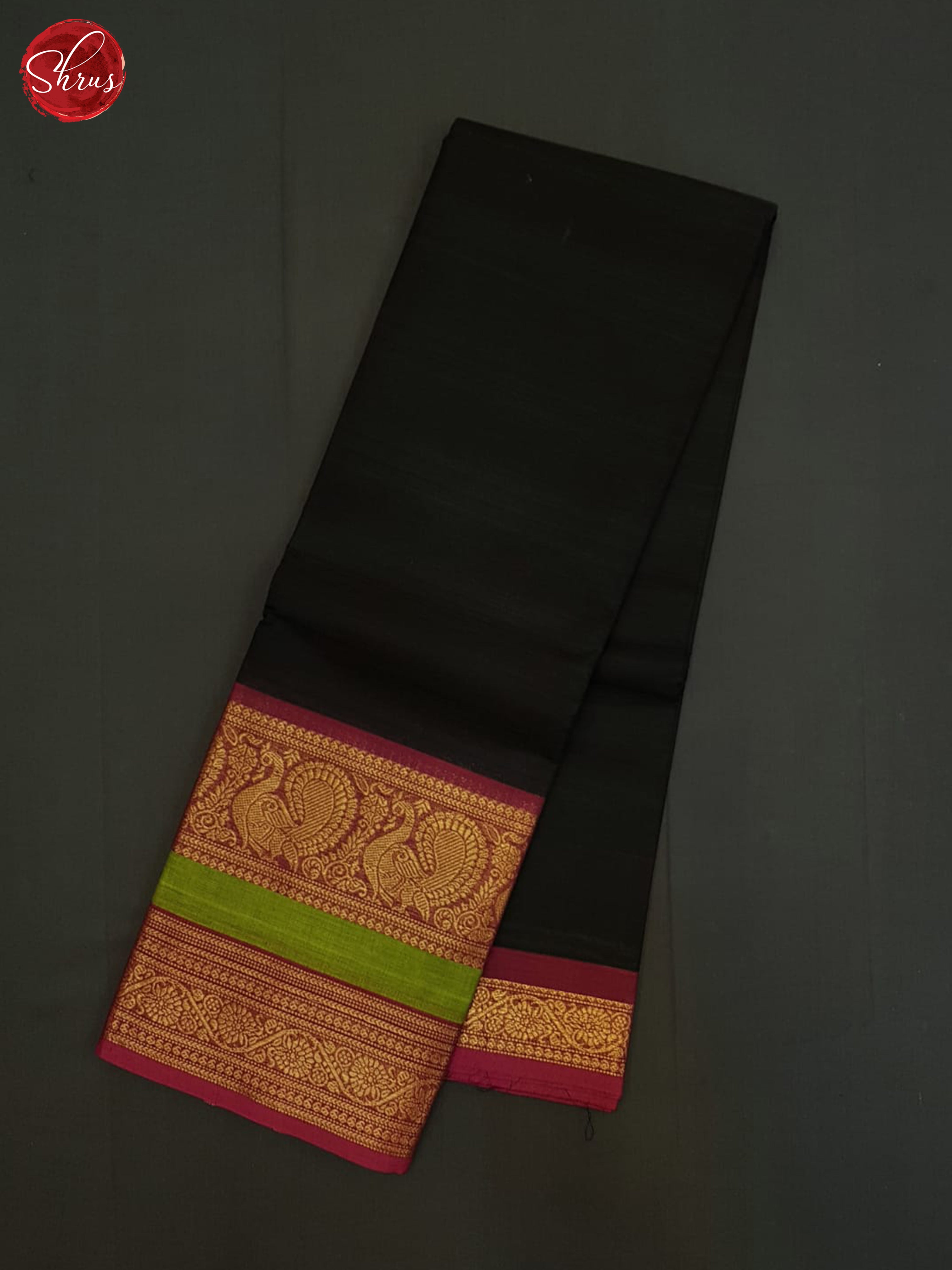 Black And Pink -Chettinad Cotton Saree - Shop on ShrusEternity.com