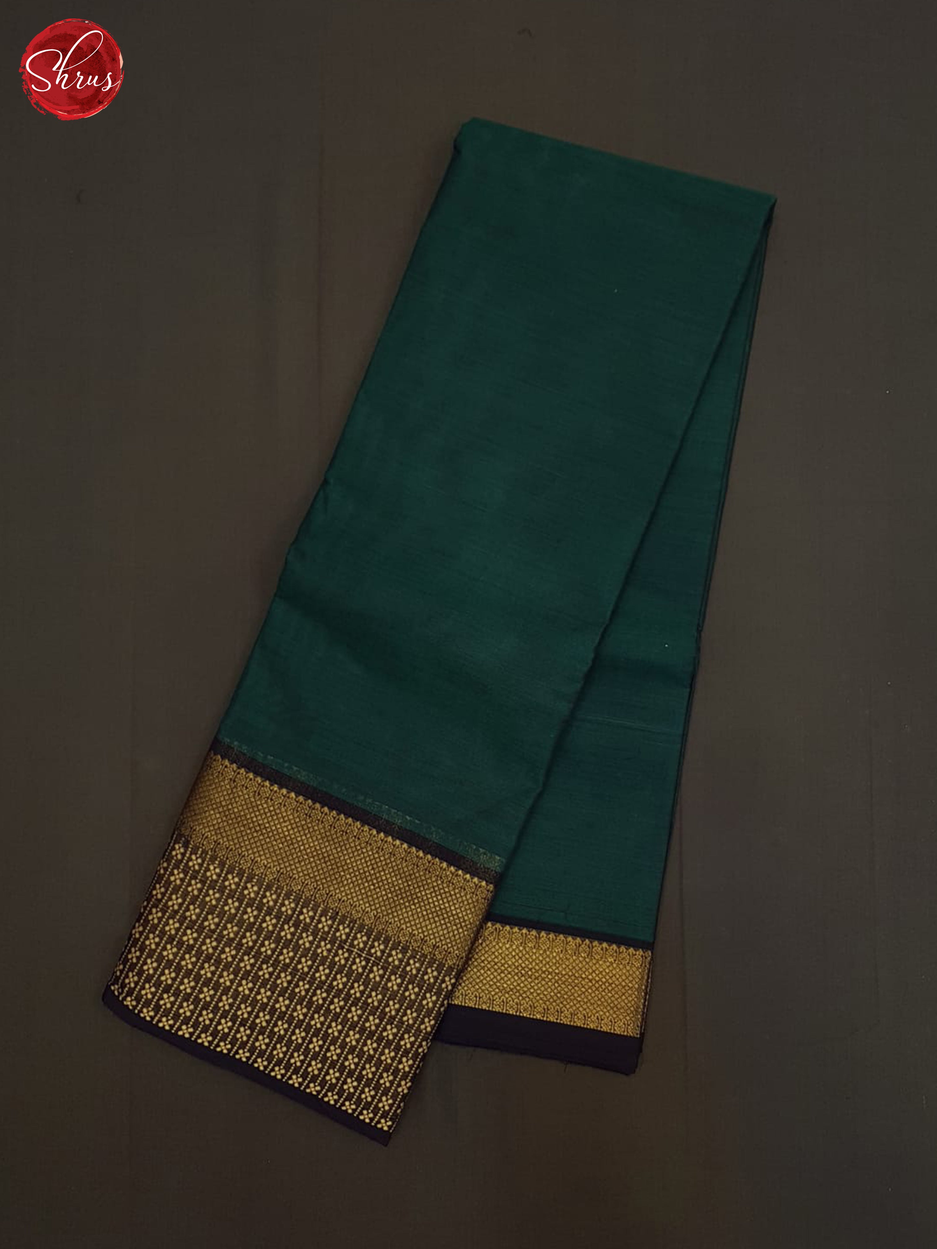 Peacock Green and blue - Chettinad cotton saree - Shop on ShrusEternity.com