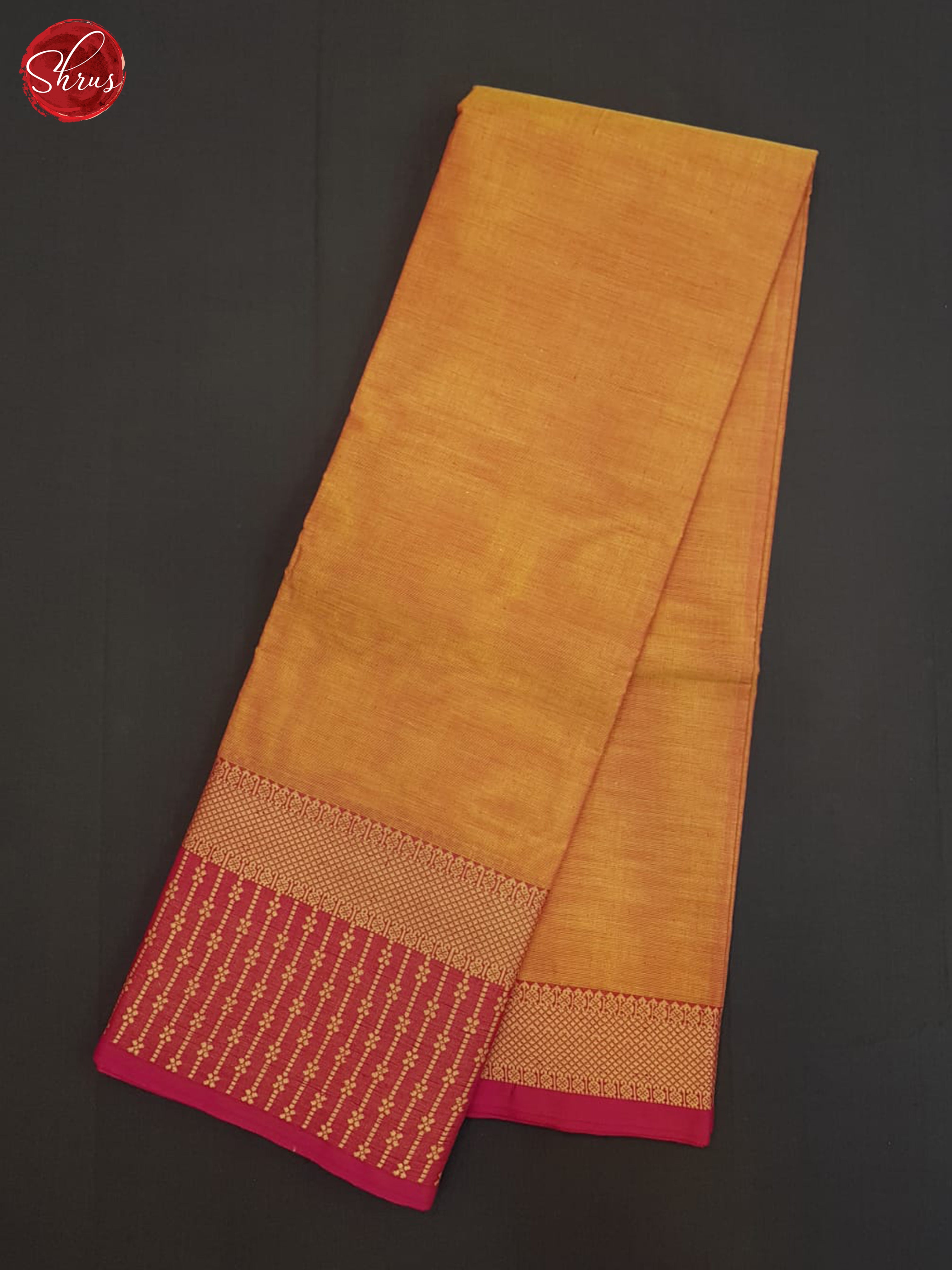 Orange And Pink- Chettinad Cotton Saree - Shop on ShrusEternity.com