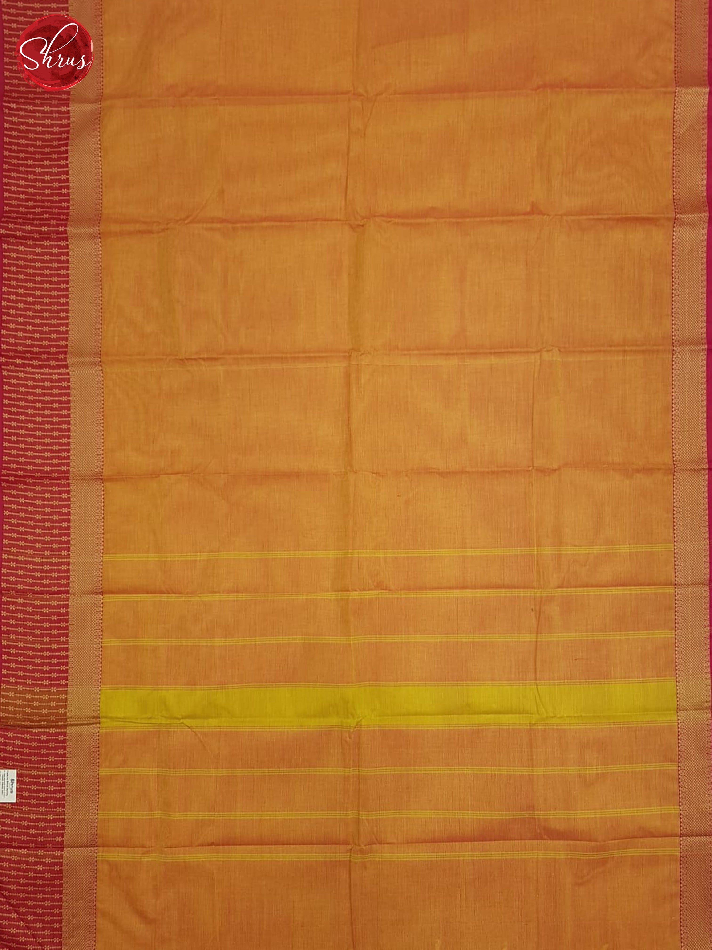 Orange And Pink- Chettinad Cotton Saree - Shop on ShrusEternity.com