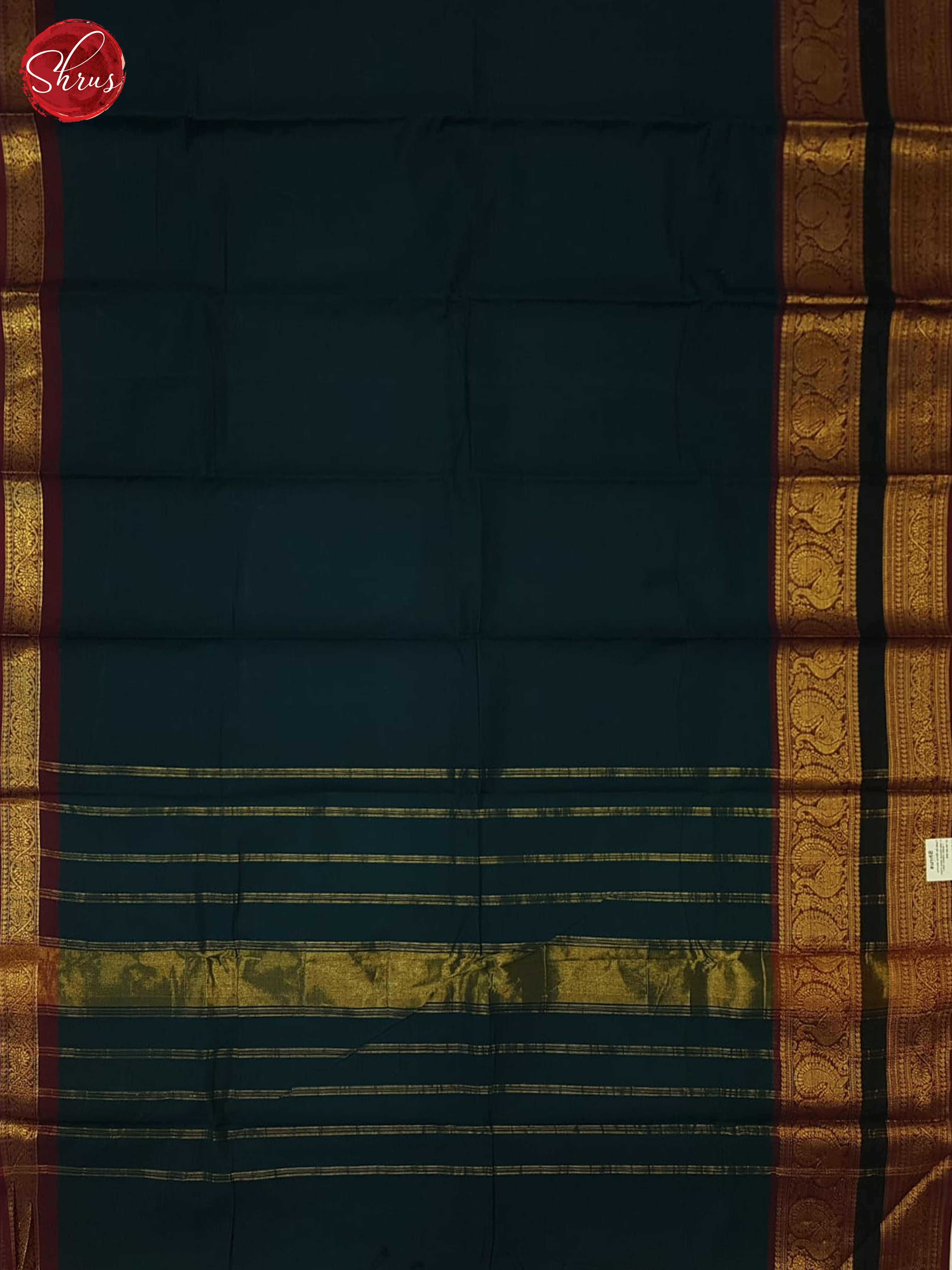 Blue And Araku Maroon- Chettinad Cotton Saree - Shop on ShrusEternity.com