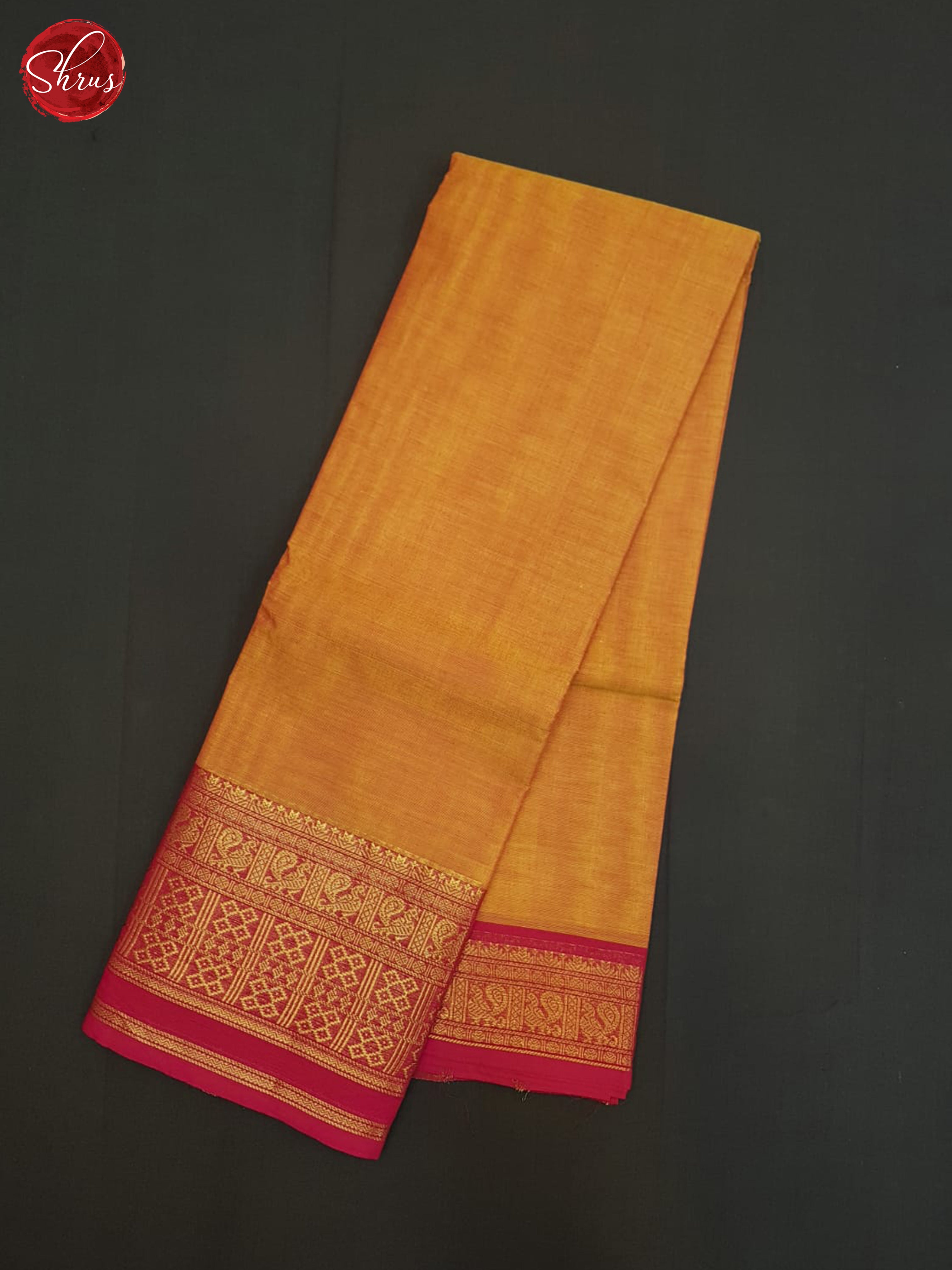 Orange And Pink- Chettinad Cotton Saree - Shop on ShrusEternity.com