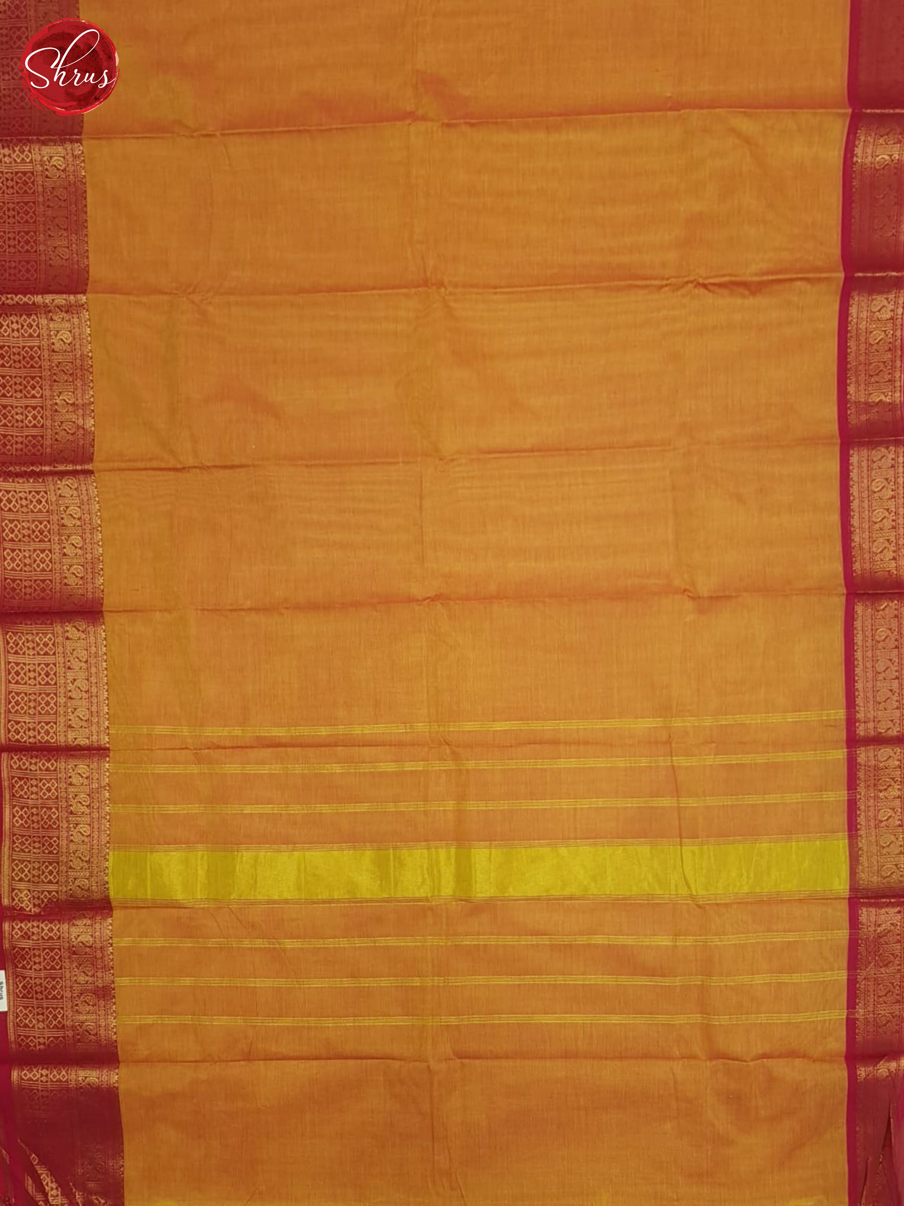 Orange And Pink- Chettinad Cotton Saree - Shop on ShrusEternity.com