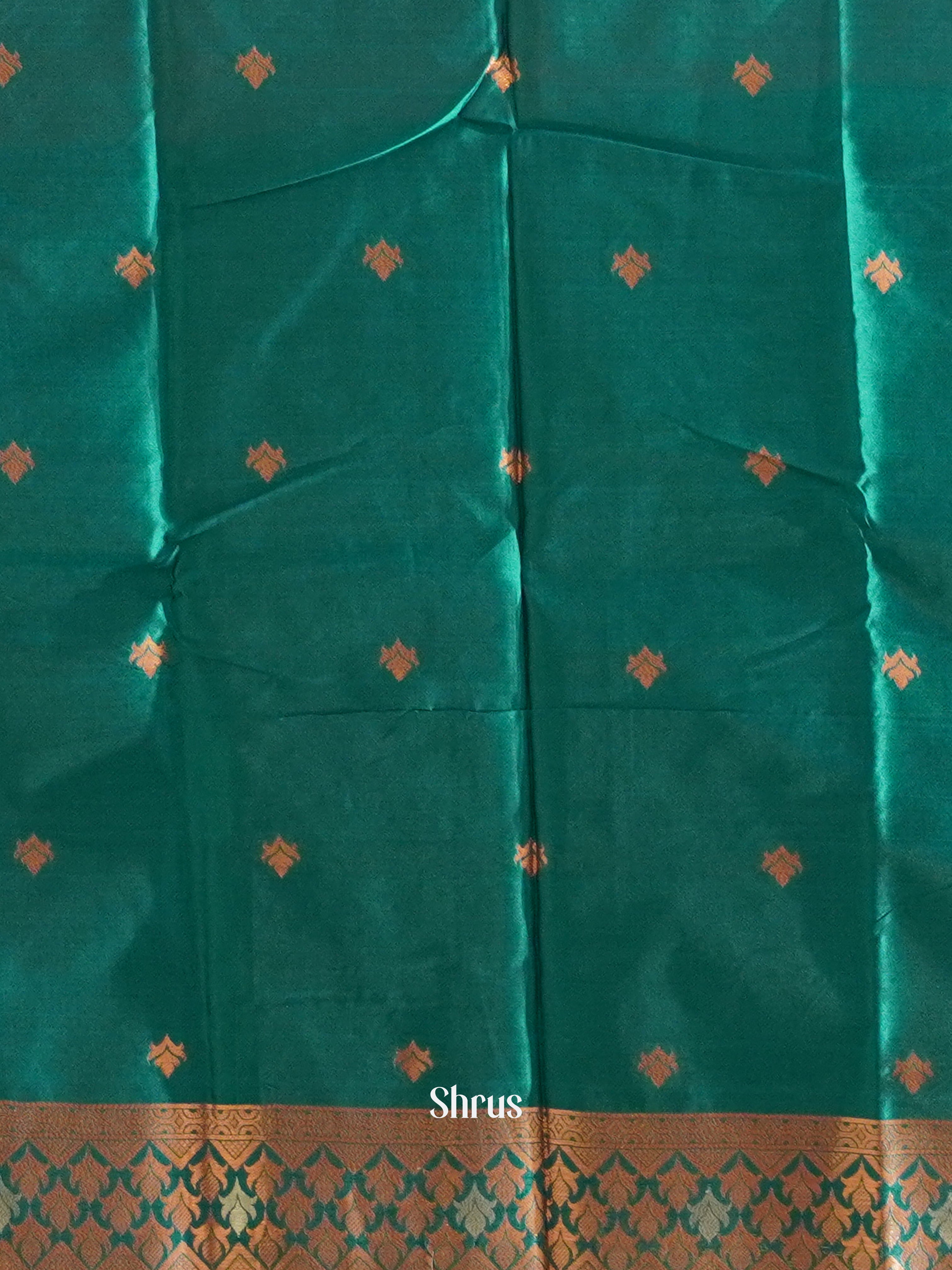 Pink And Green-Semi soft silk saree