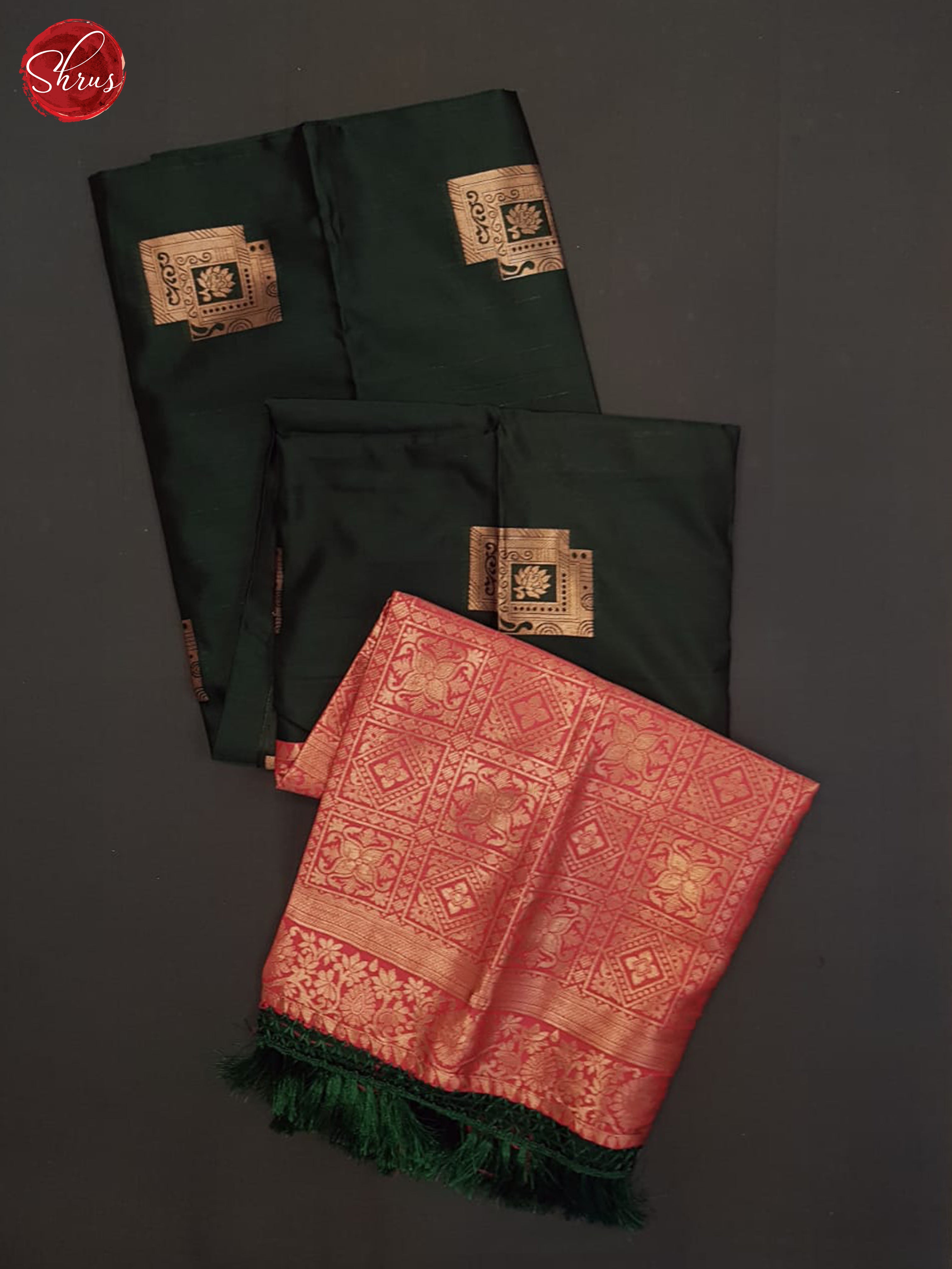 Green And Pink- semi soft silk saree - Shop on ShrusEternity.com