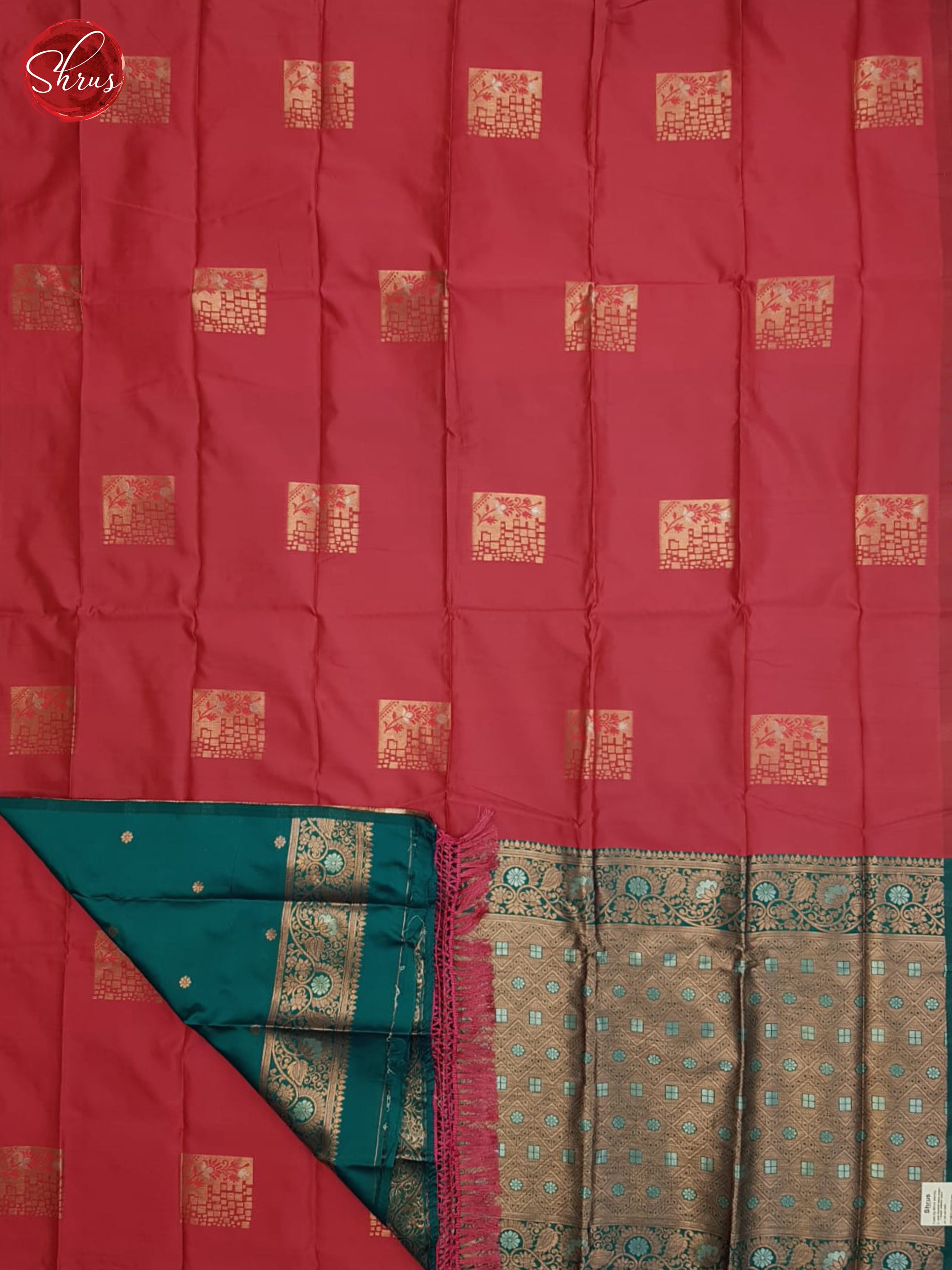 Pink And Green-semi soft silk saree - Shop on ShrusEternity.com