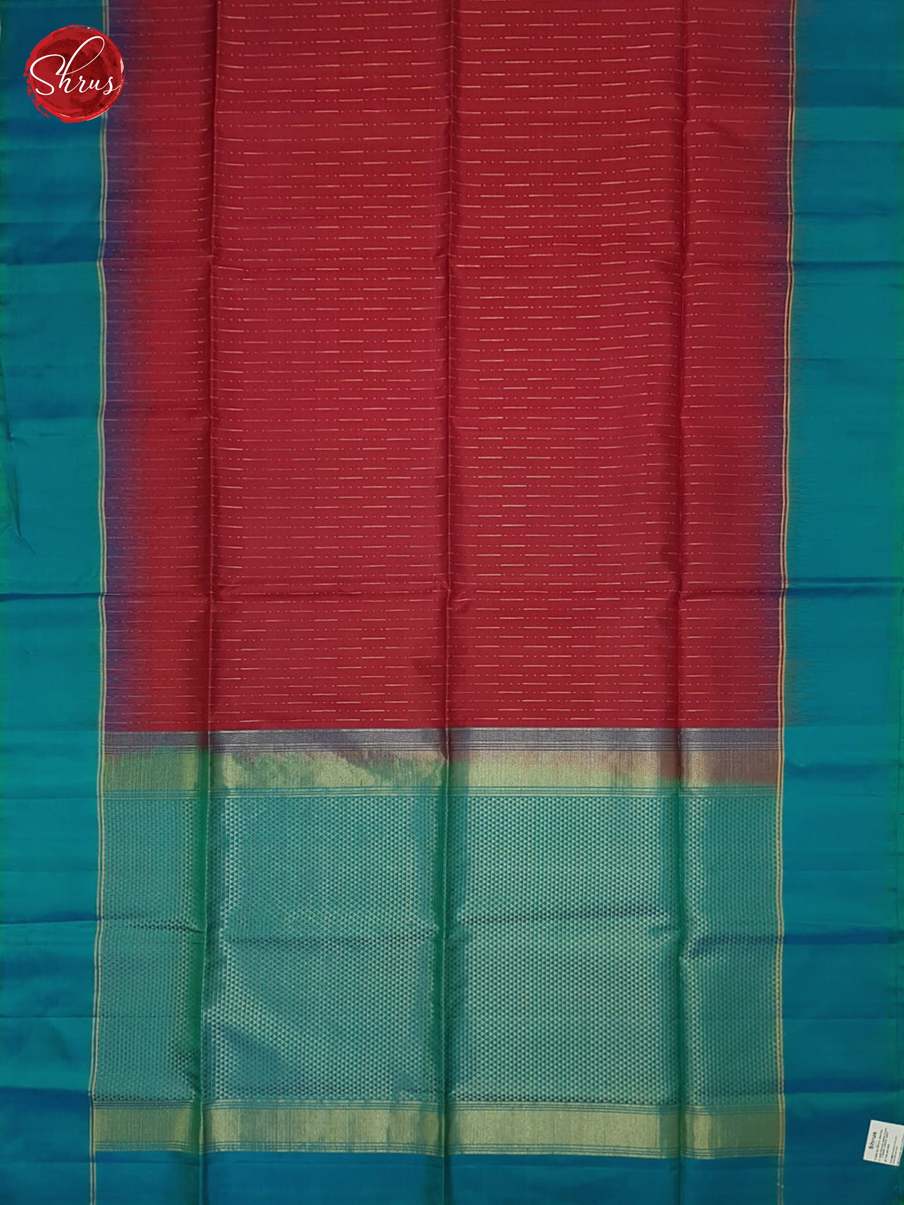 Red And Blue- Soft Silk Saree - Shop on ShrusEternity.com