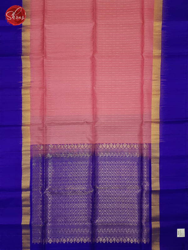 Pink And Blue-Soft Silk saree - Shop on ShrusEternity.com