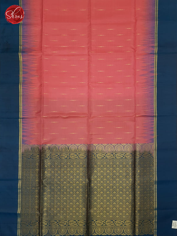 Pink And Blue-soft silk saree - Shop on ShrusEternity.com