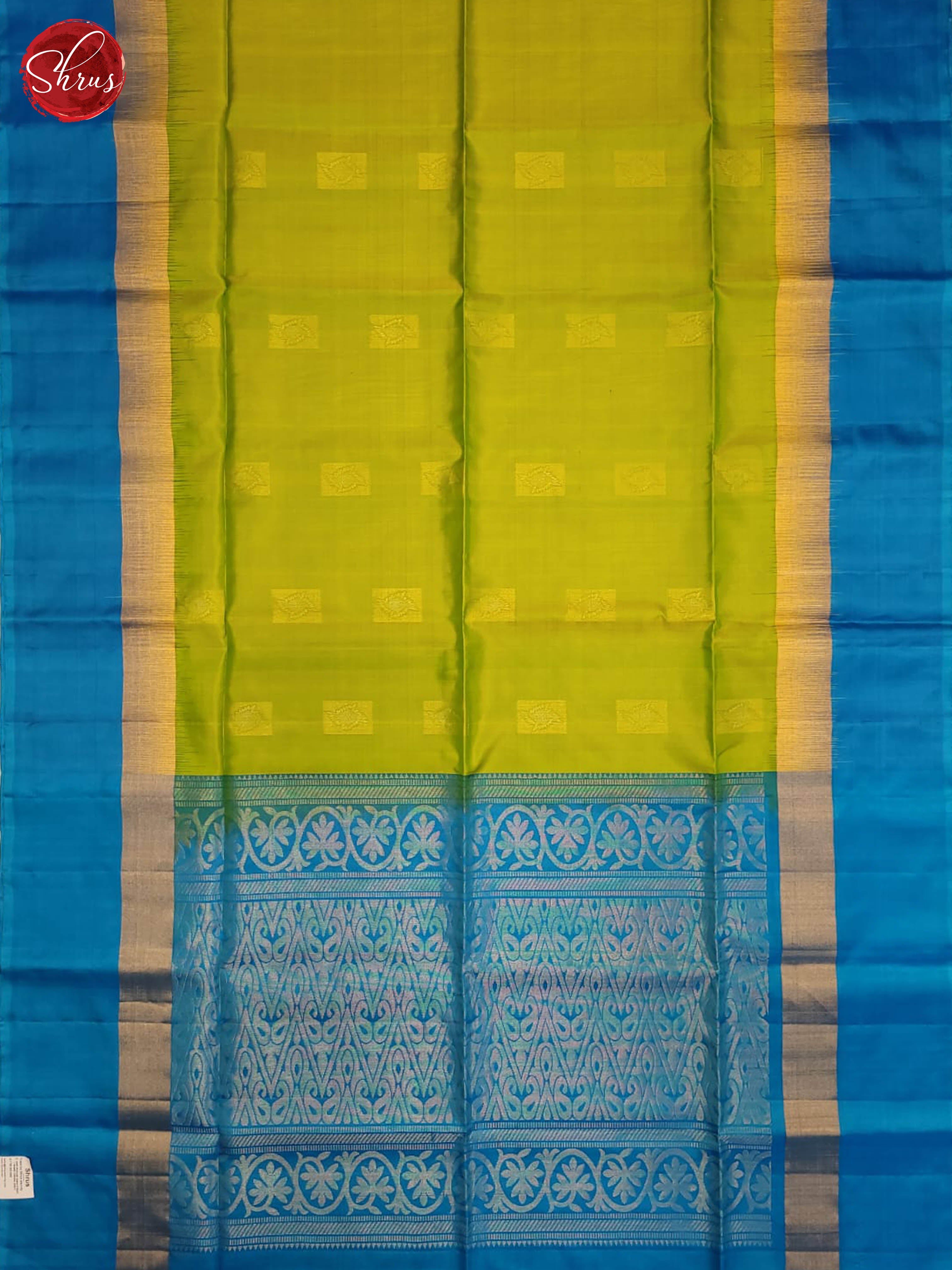 Green and Blue- Soft Silk Saree - Shop on ShrusEternity.com