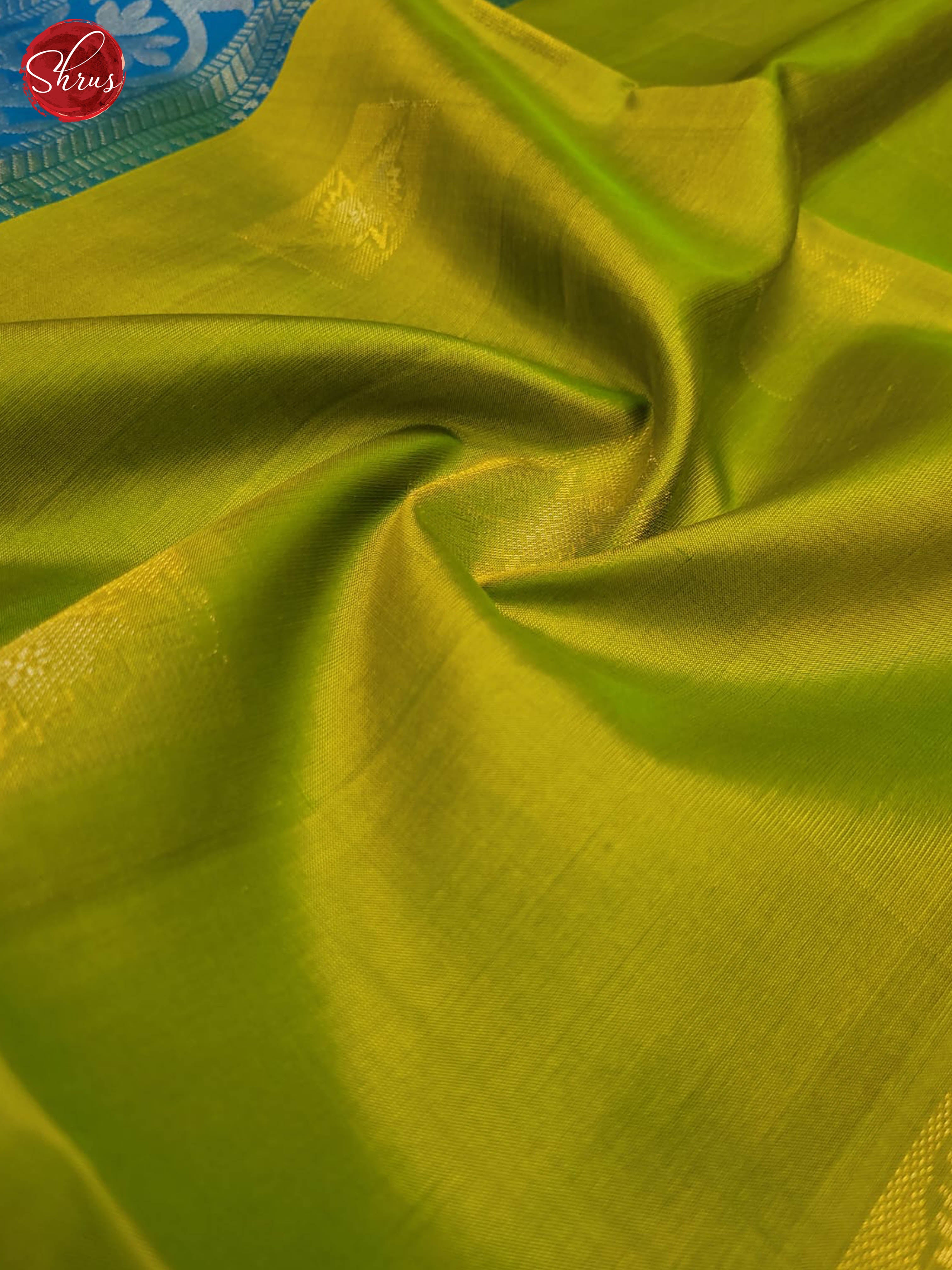 Green and Blue- Soft Silk Saree - Shop on ShrusEternity.com