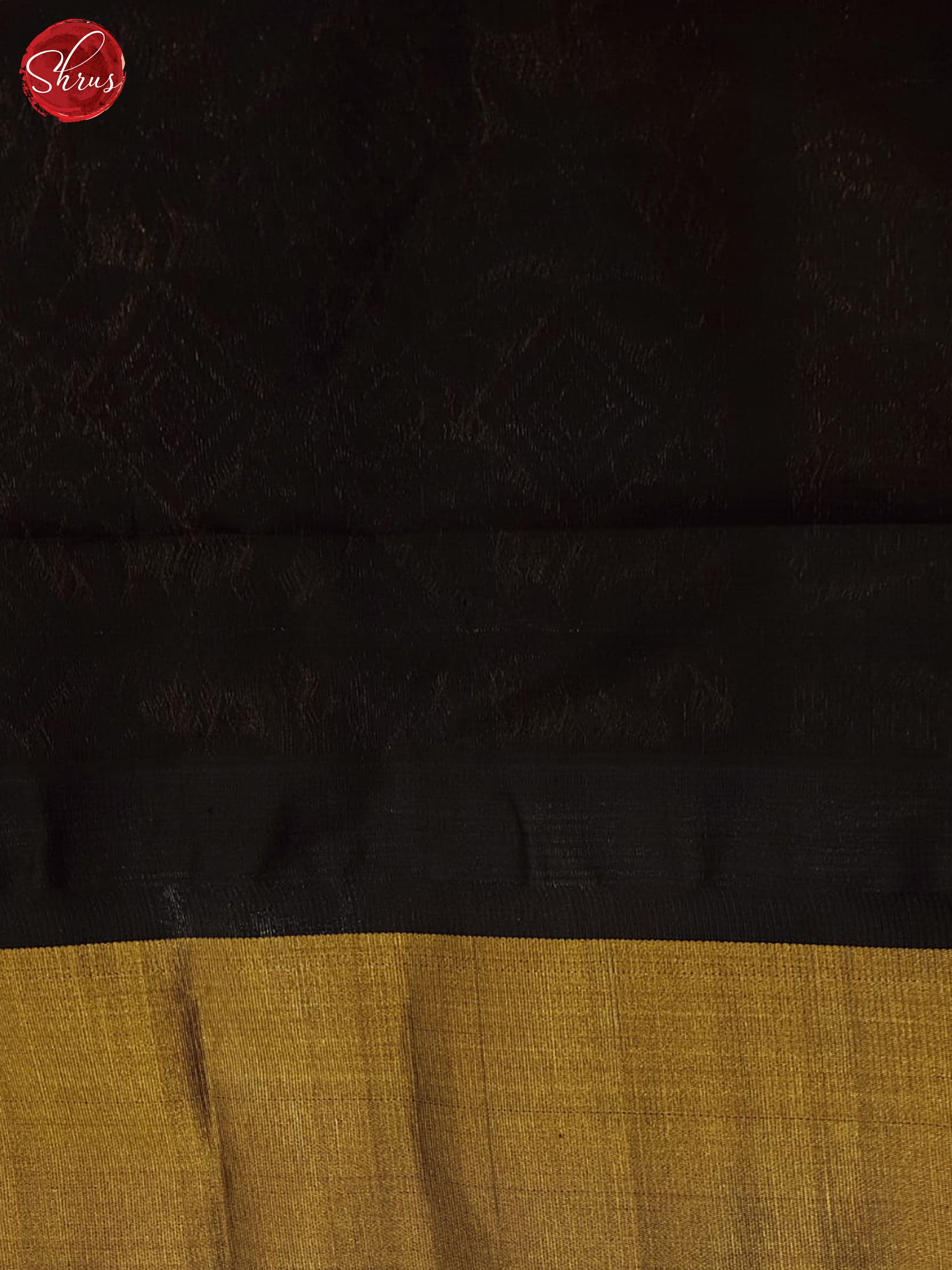 Beige And Black- Silk Cotton Saree - Shop on ShrusEternity.com