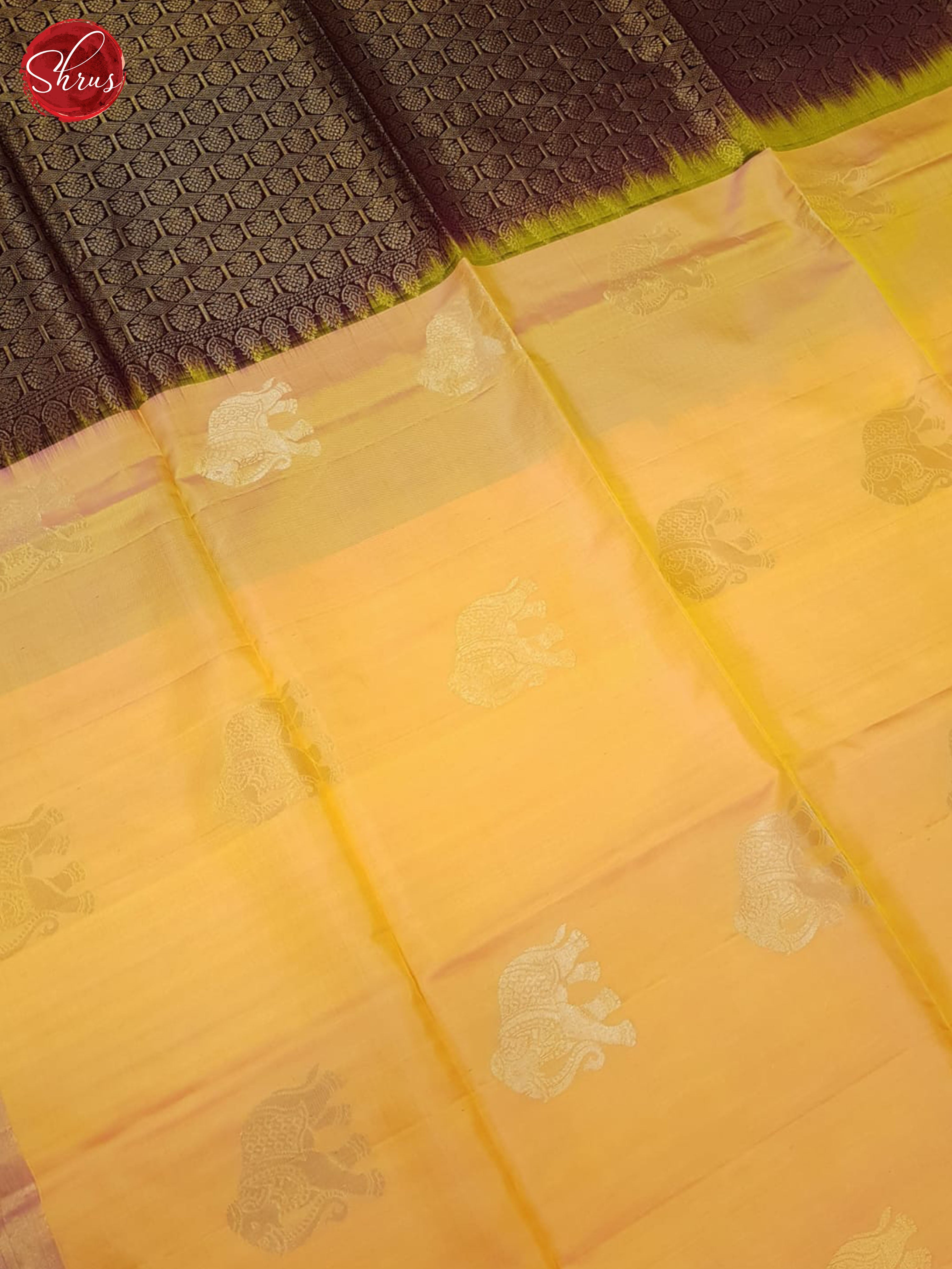 Peach And Wine-Soft Silk Saree - Shop on ShrusEternity.com