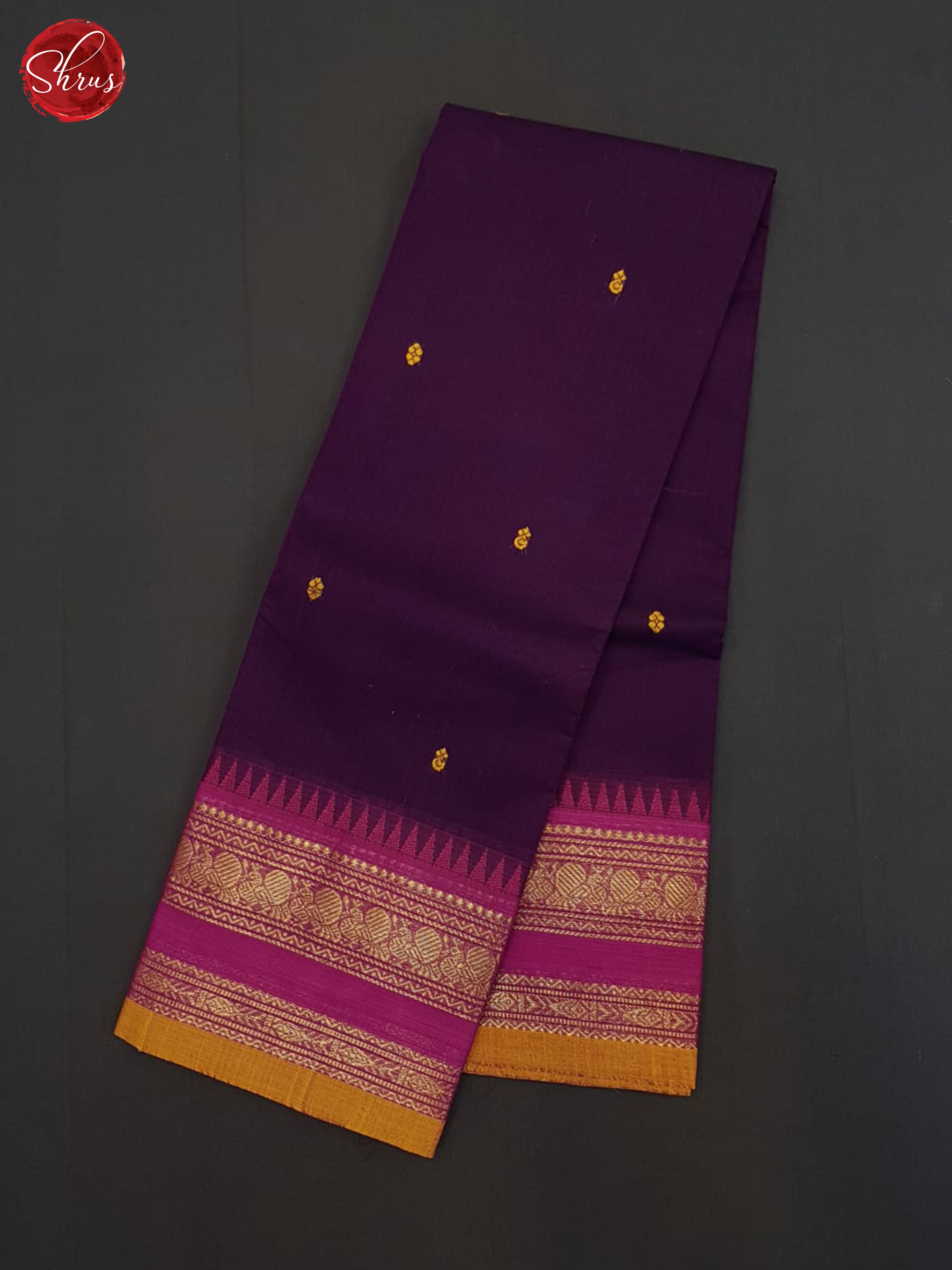 Purple And Pink-Chettinad cotton saree - Shop on ShrusEternity.com