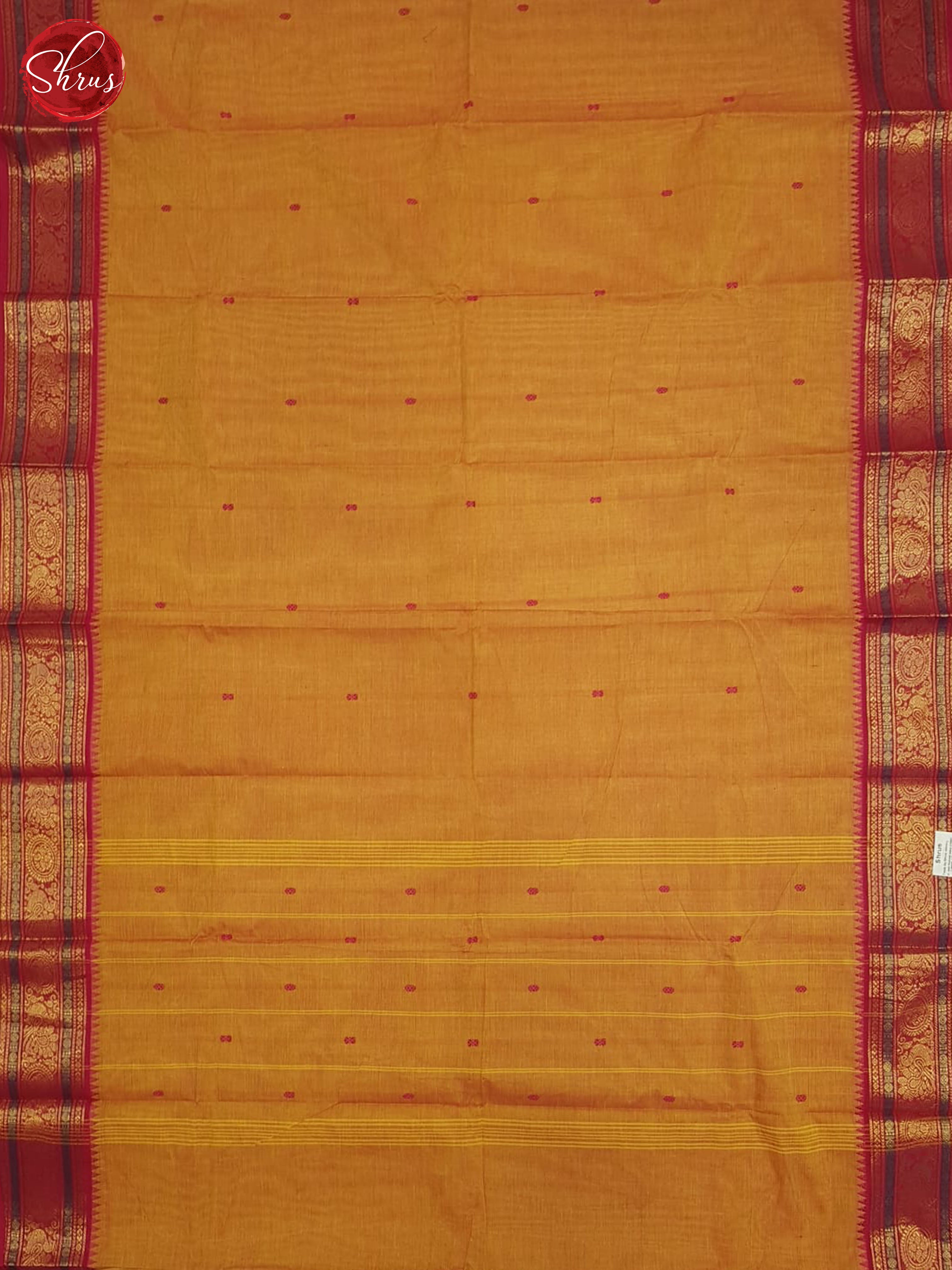 Pale Orange And Pink- Chettinad Cotton saree - Shop on ShrusEternity.com