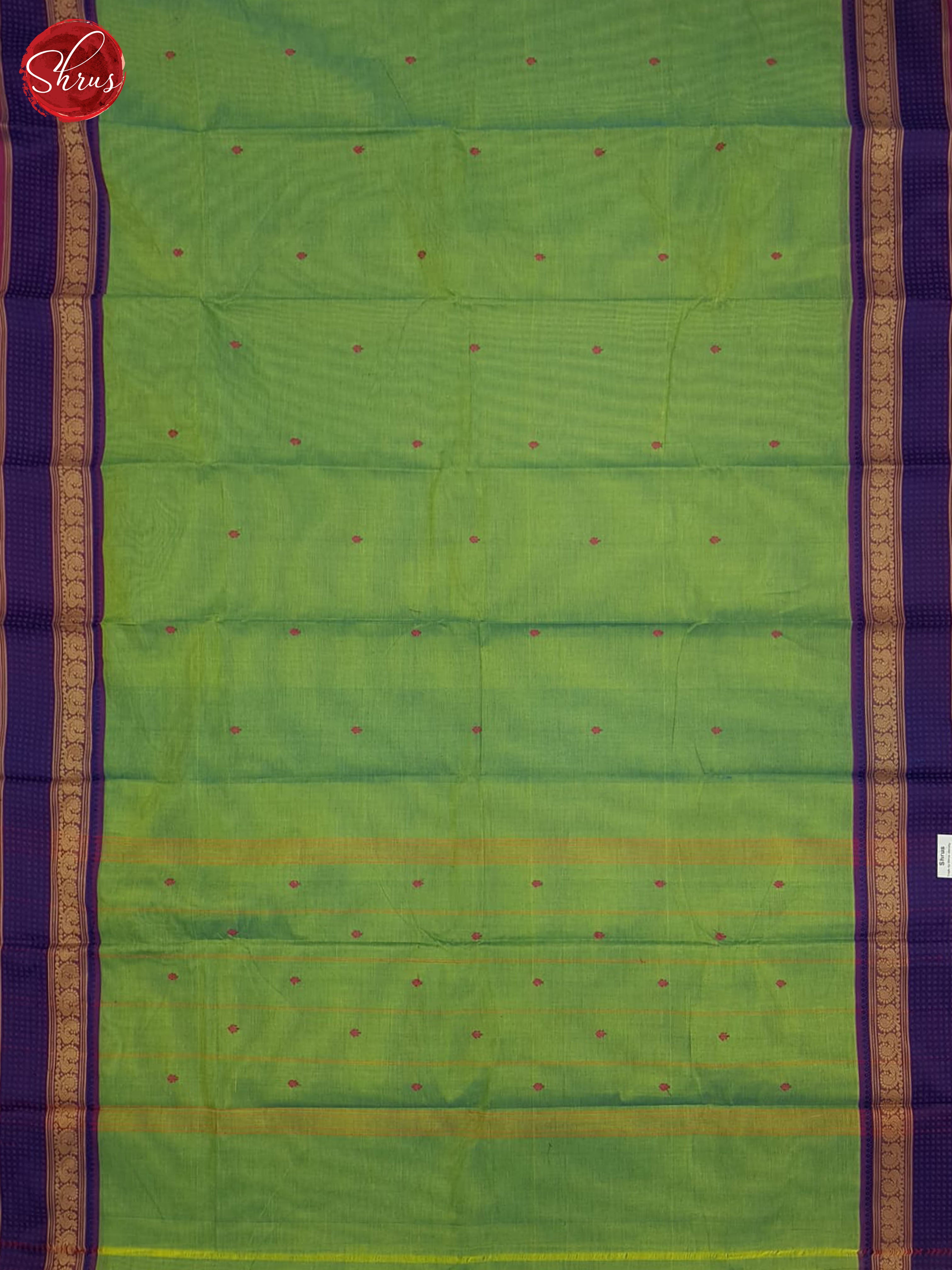 Green And Purple-Chettinad Cotton saree - Shop on ShrusEternity.com