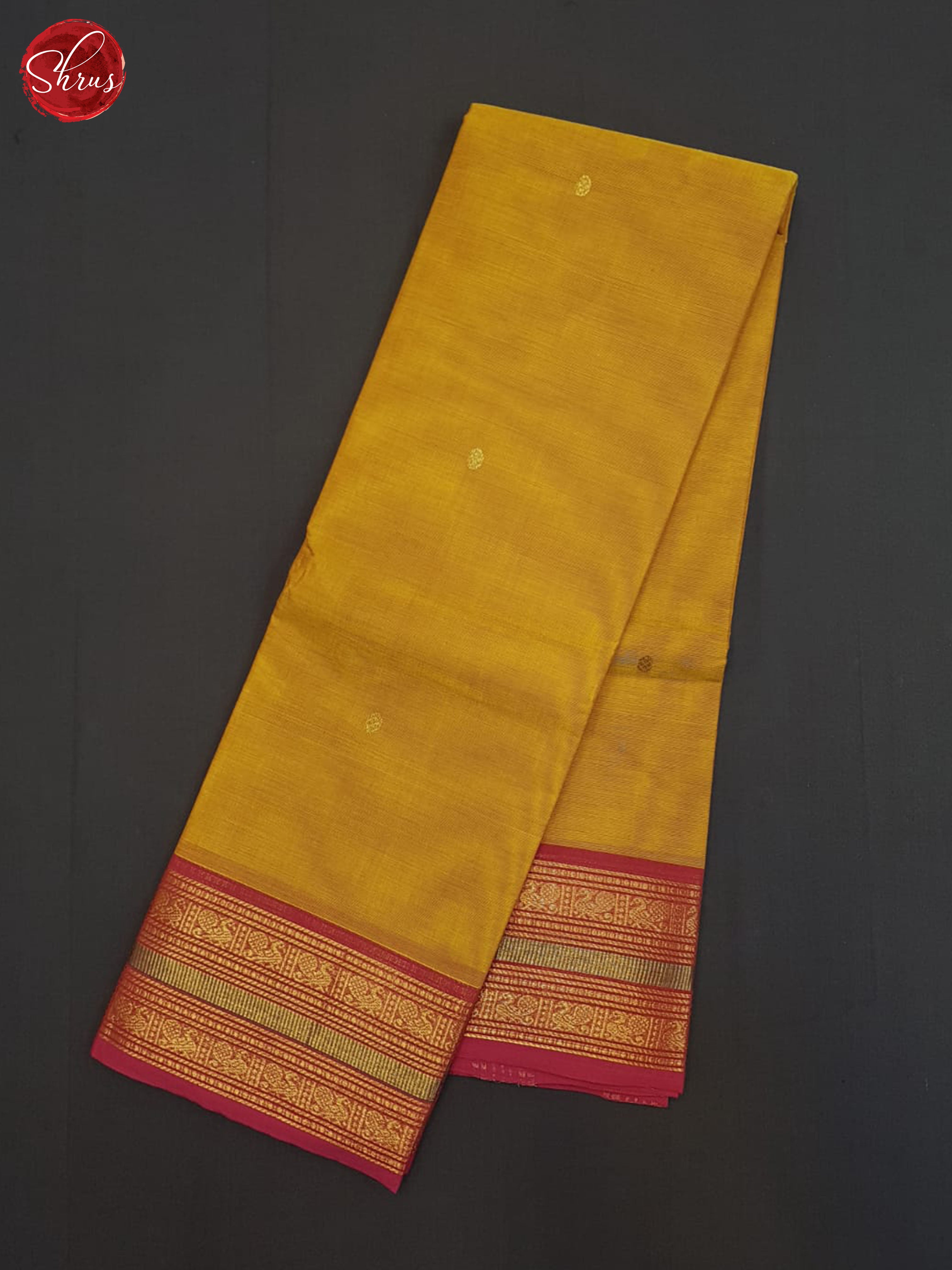 Mambala Yellow And Pink- Chettinad Cotton saree - Shop on ShrusEternity.com