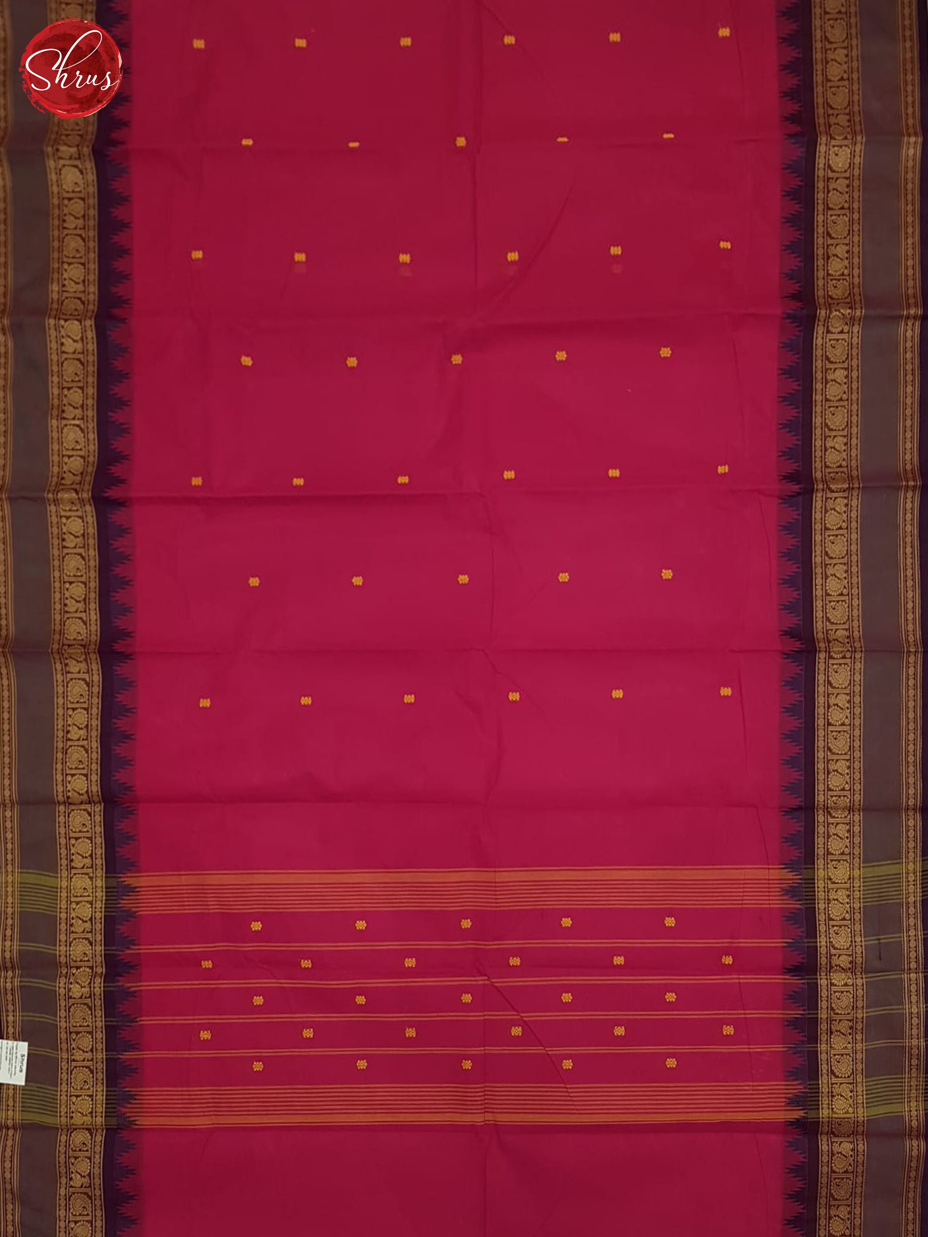 Pink And Purple-chettinad cotton saree - Shop on ShrusEternity.com