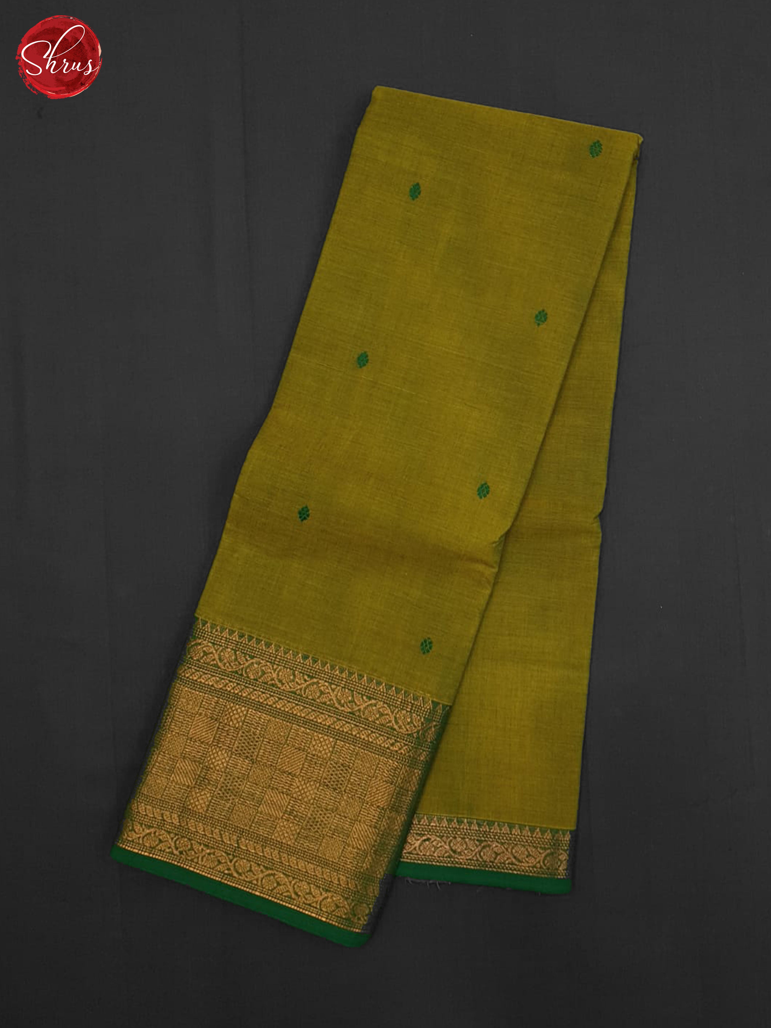 Light Green and Green - Chettinad Cotton saree - Shop on ShrusEternity.com