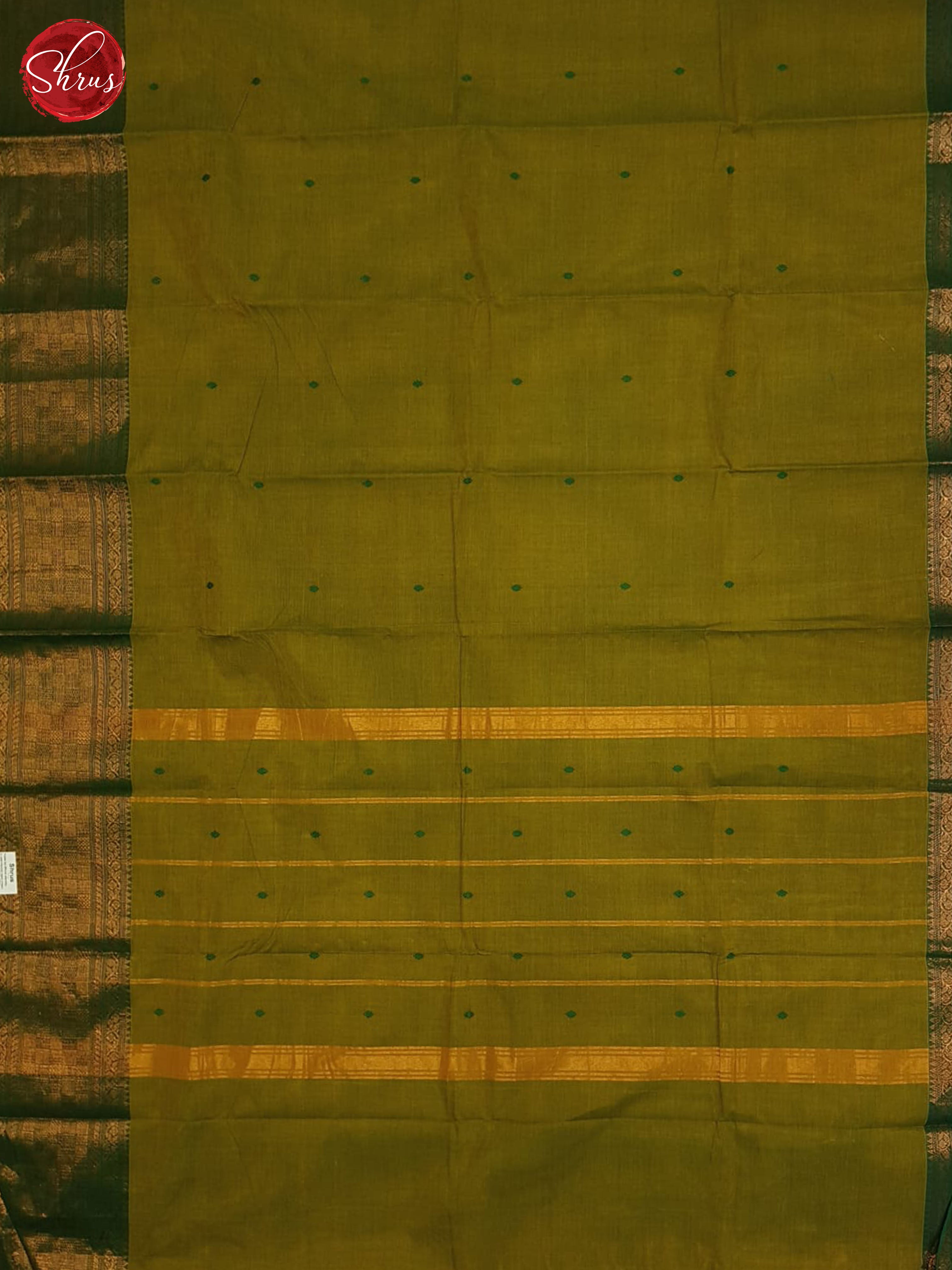 Light Green and Green - Chettinad Cotton saree - Shop on ShrusEternity.com