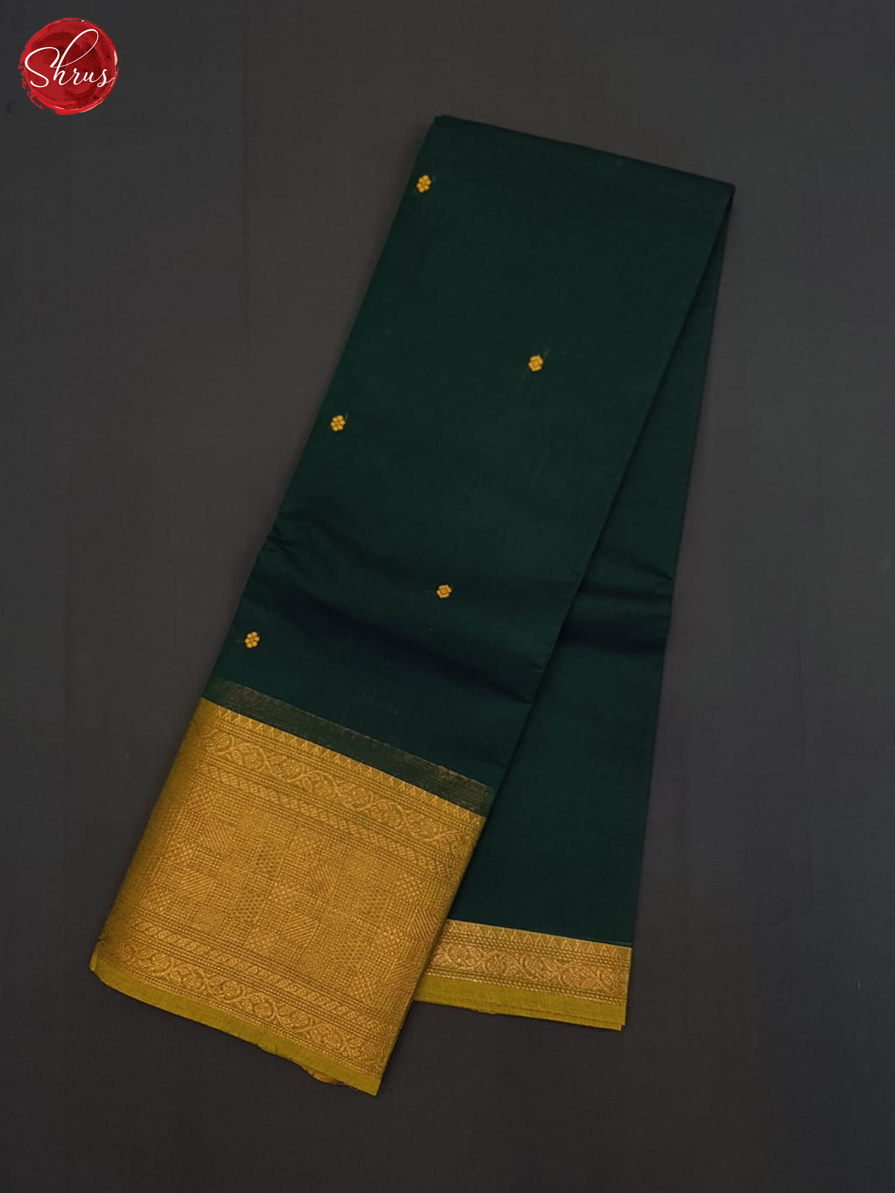 Green And Manthulir Green- chettinad cotton saree - Shop on ShrusEternity.com