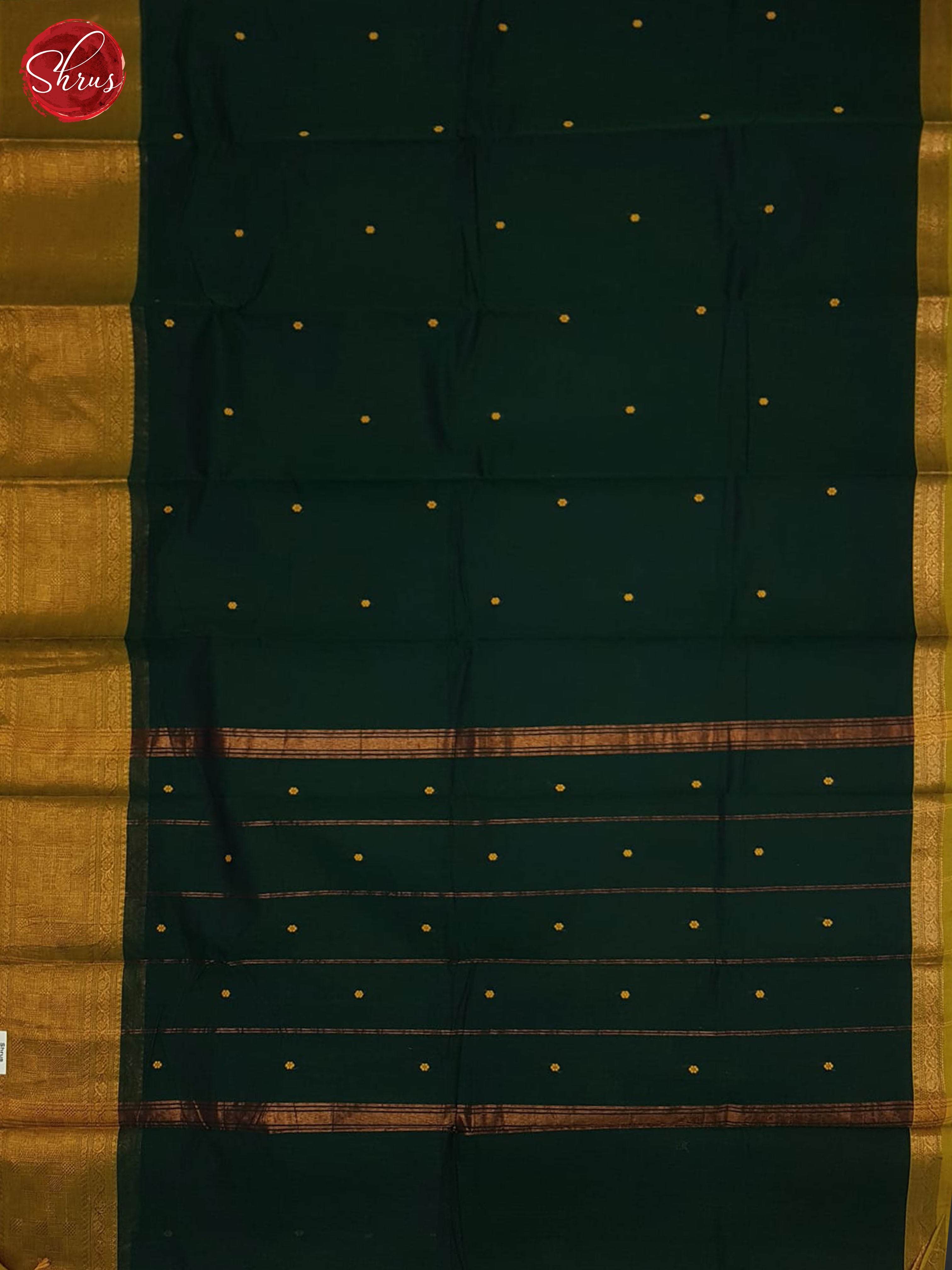 Green And Manthulir Green- chettinad cotton saree - Shop on ShrusEternity.com