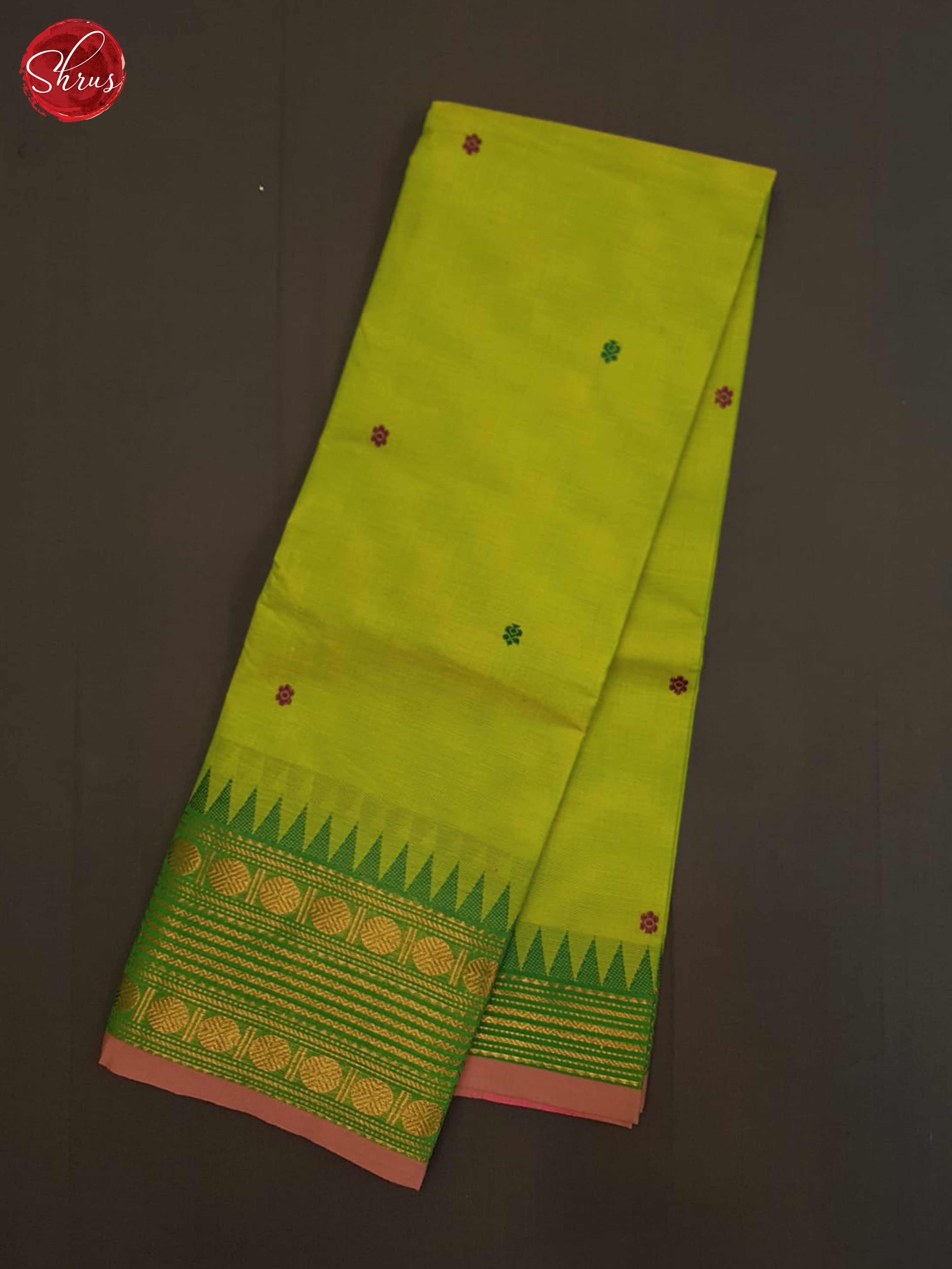 Green And Pink- chettinad cotton saree - Shop on ShrusEternity.com