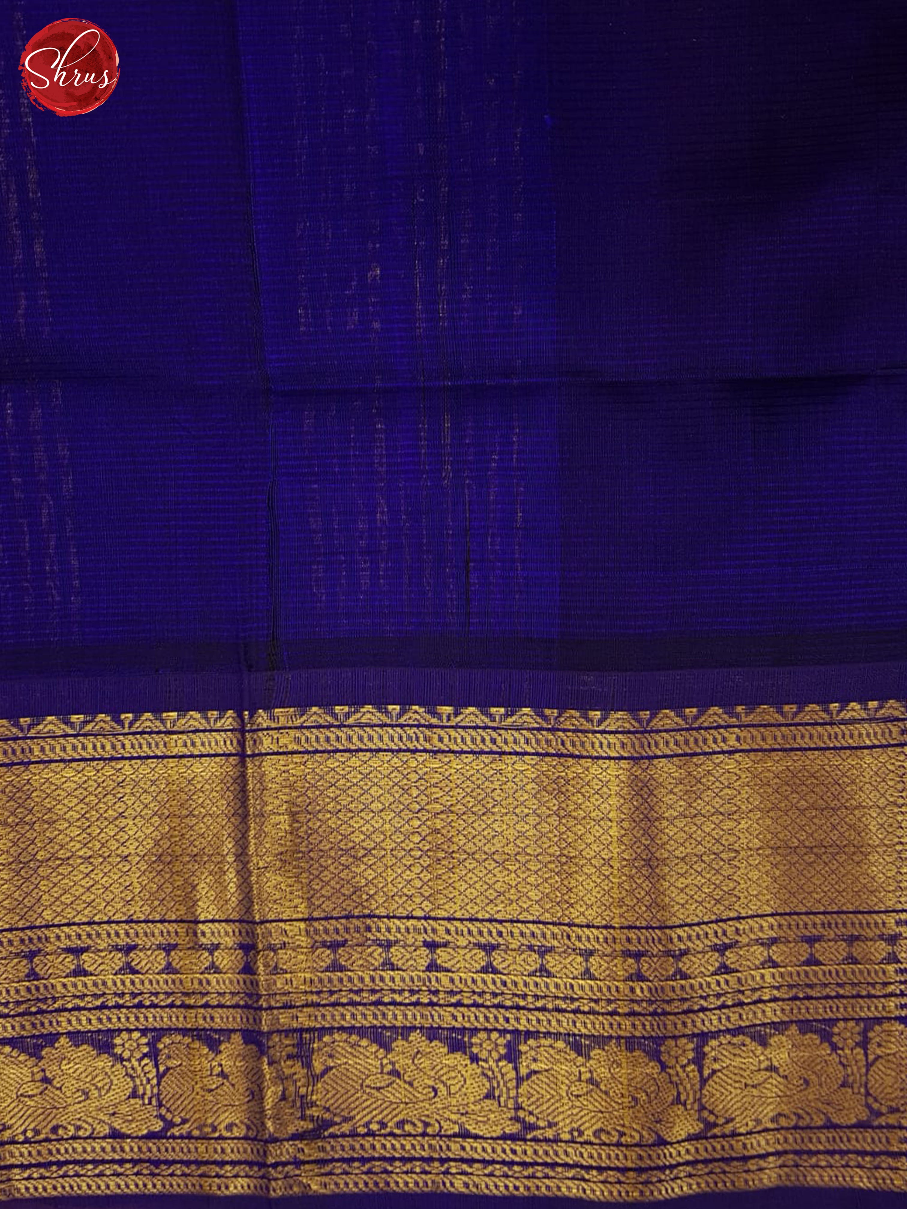 Mambala Yellow And Blue- Silk cotton saree - Shop on ShrusEternity.com