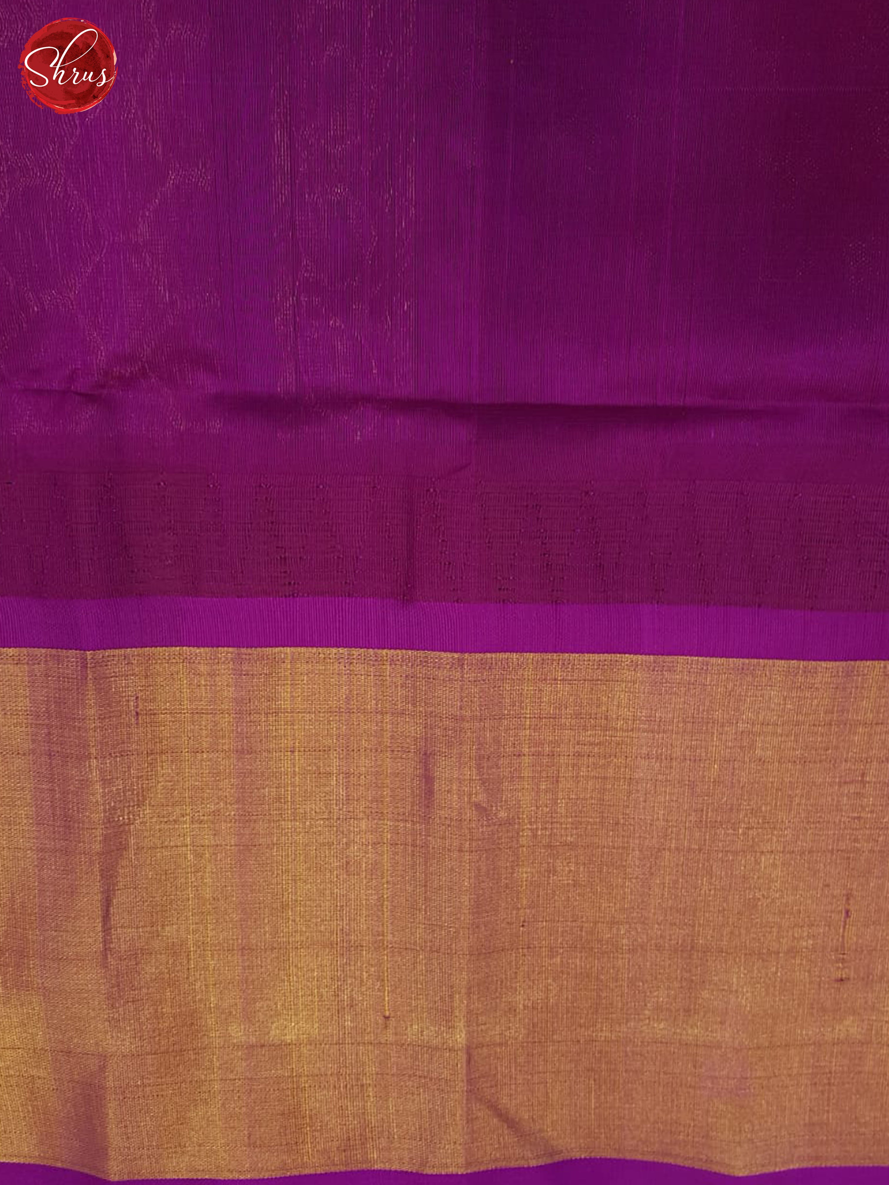 Brown And Purple- Silk Cotton saree - Shop on ShrusEternity.com