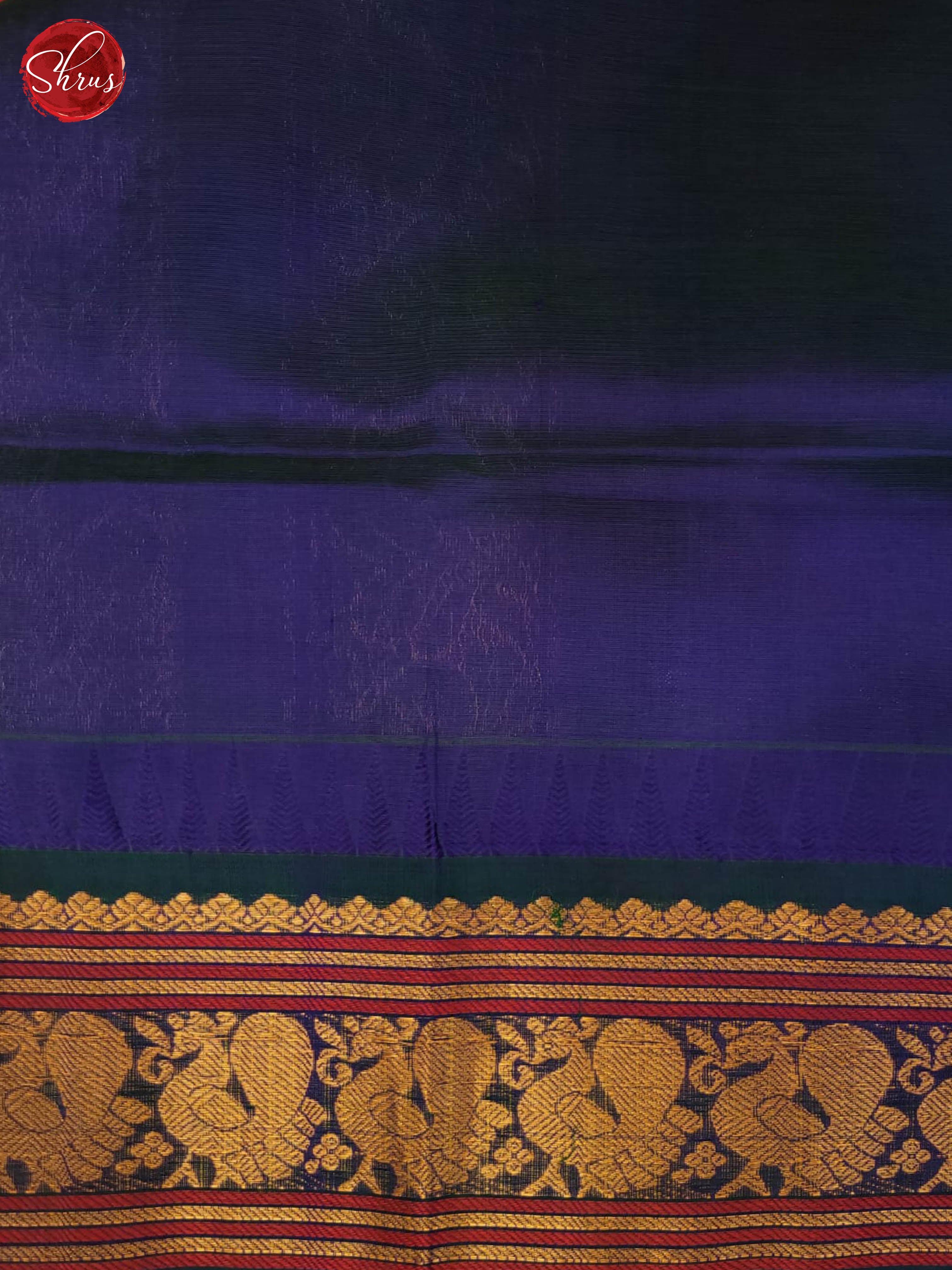 Pink and Blue-Silk cotton saree - Shop on ShrusEternity.com