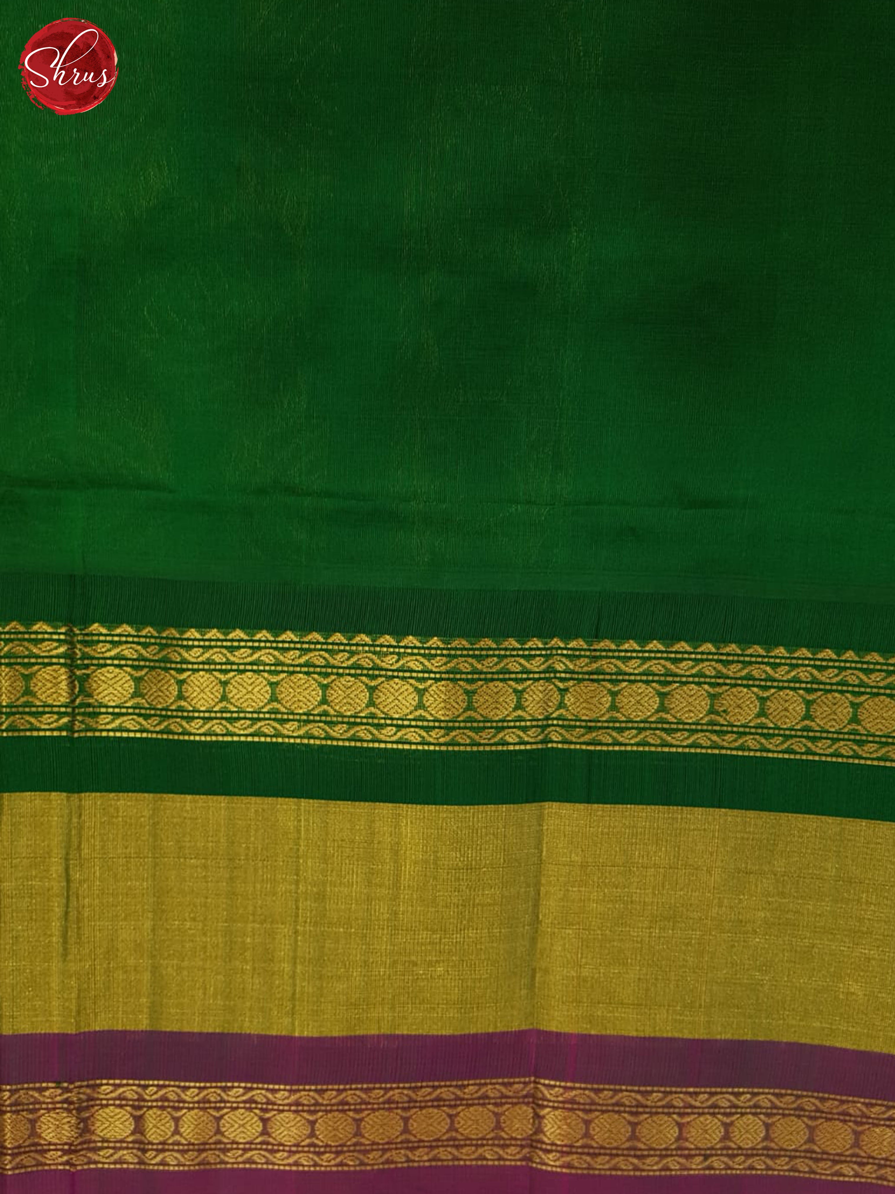 Manthulir Green And Green- silk cotton saree - Shop on ShrusEternity.com