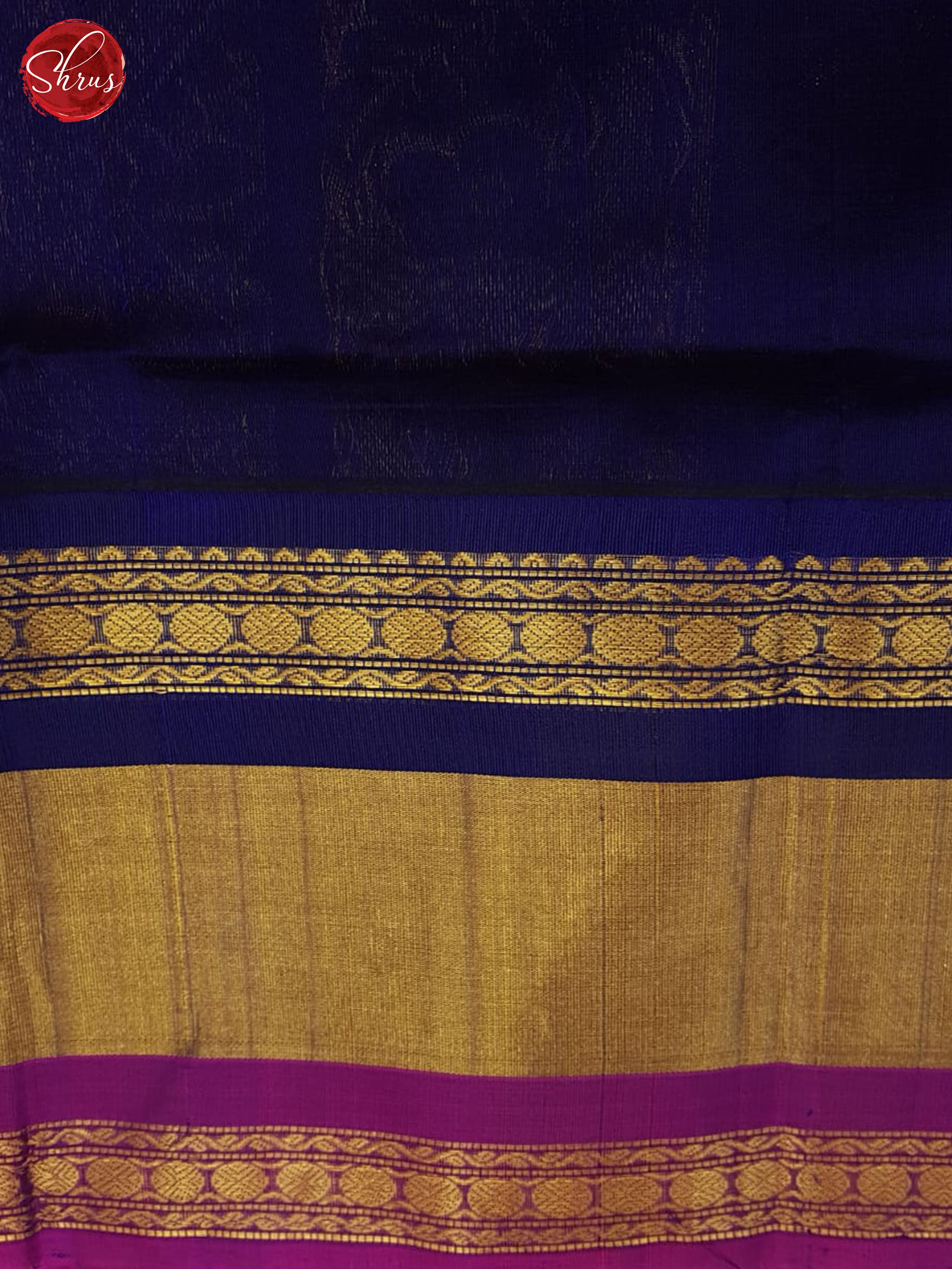 Pink And Blue-Silk cotton saree - Shop on ShrusEternity.com