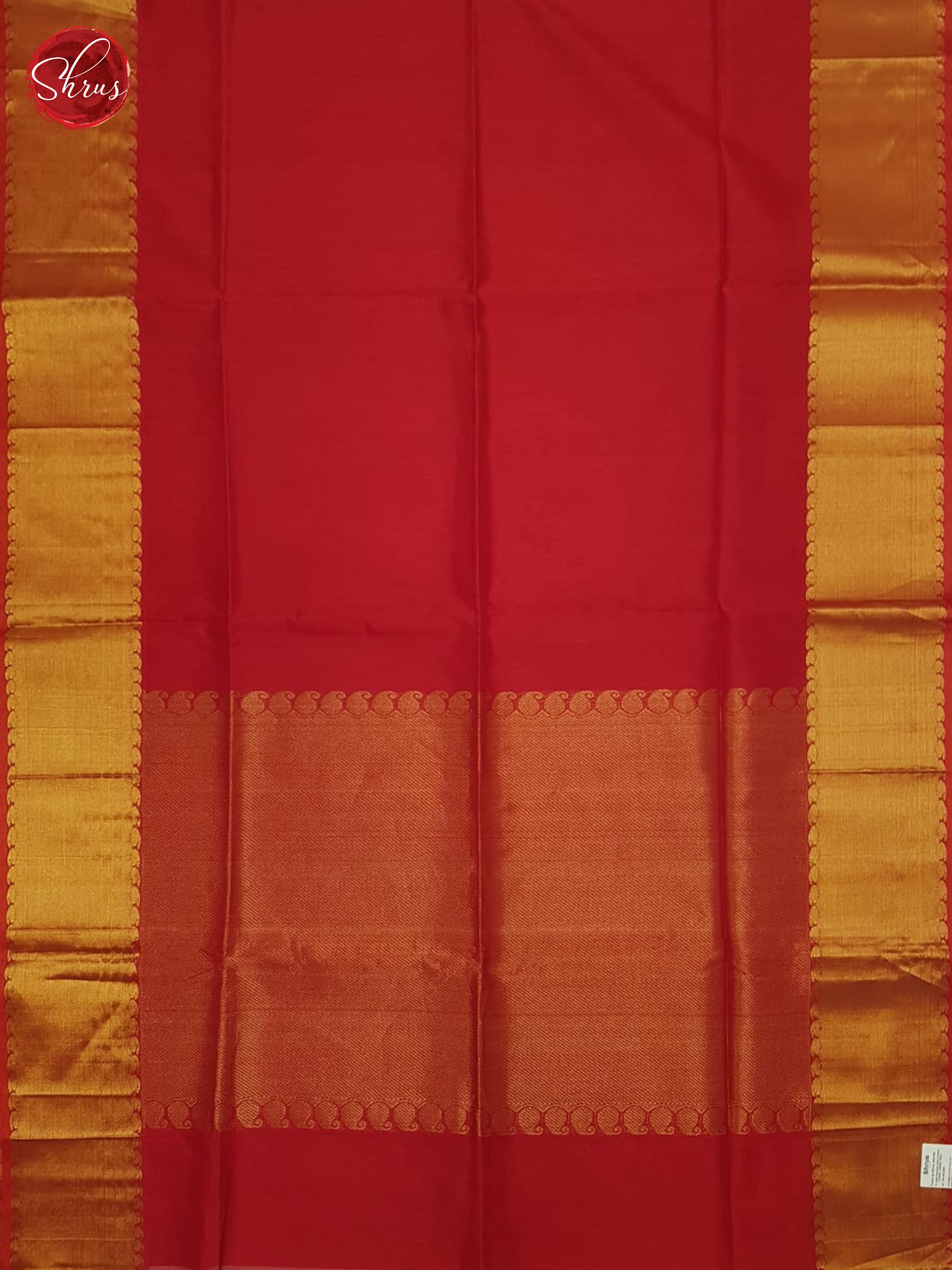 Red(single Tone)- Silk Cotton Saree - Shop on ShrusEternity.com