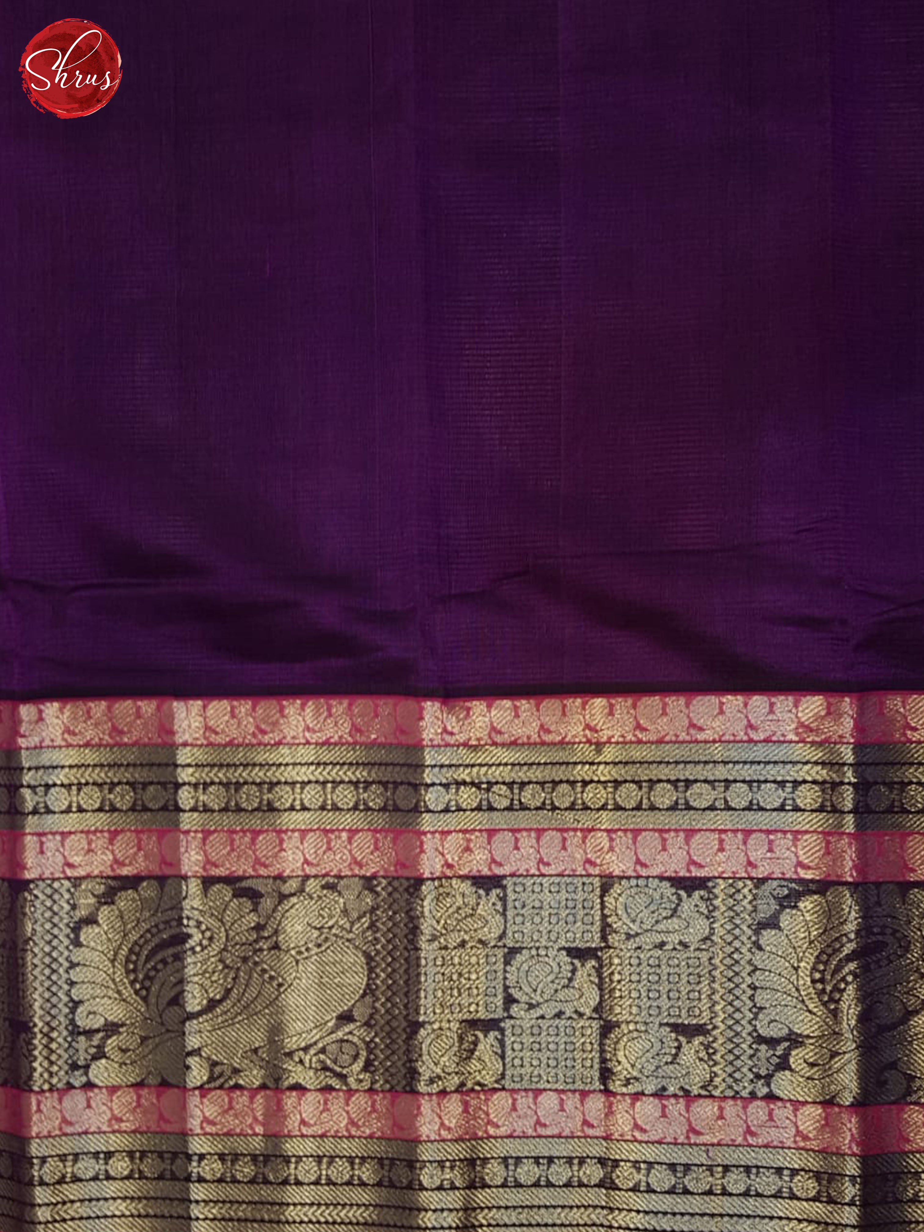 Purple(single tone)- Mangalagiri silkcotton Saree - Shop on ShrusEternity.com