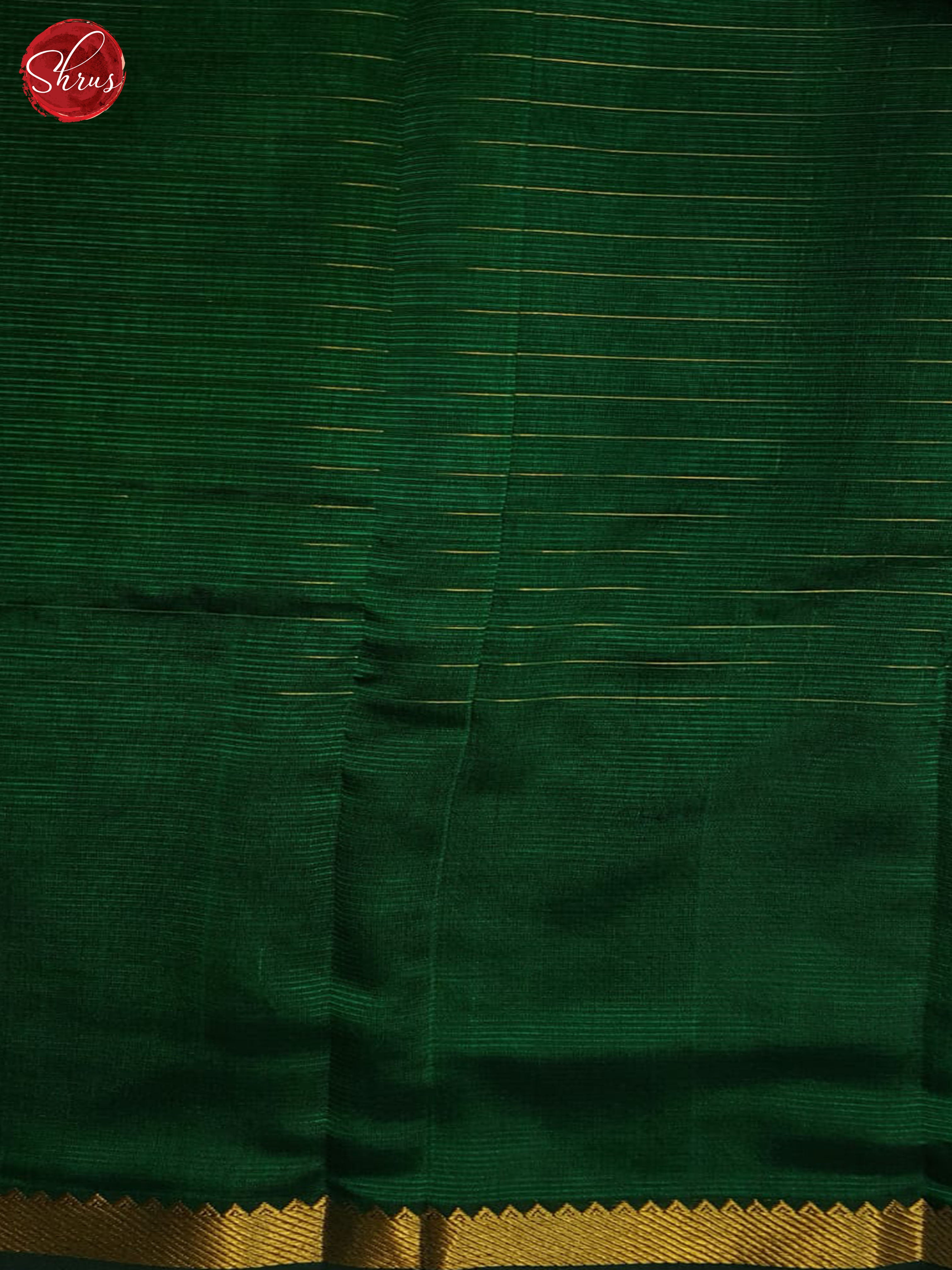 Green(single tone)- Mangalagiri silkcotton Saree - Shop on ShrusEternity.com