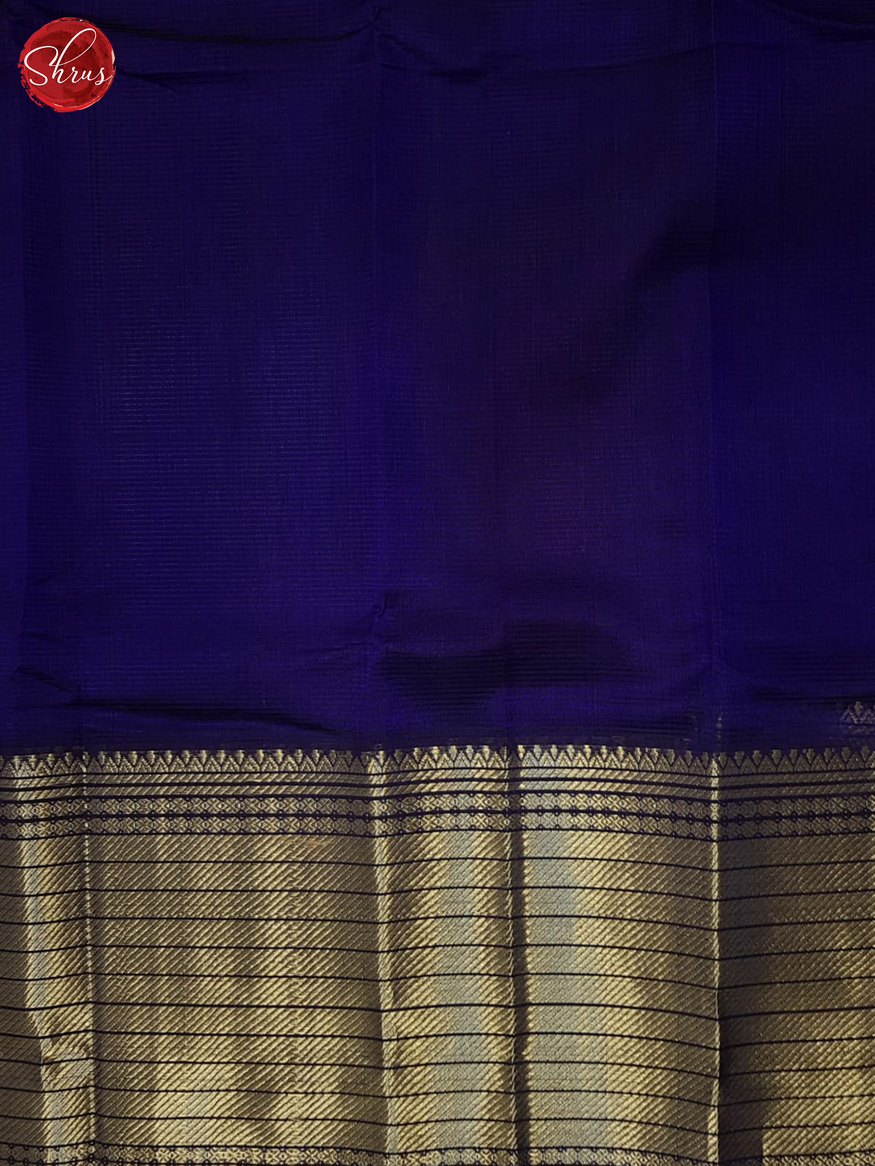 Blue(single tone) - Mangalagiri silkcotton Saree - Shop on ShrusEternity.com