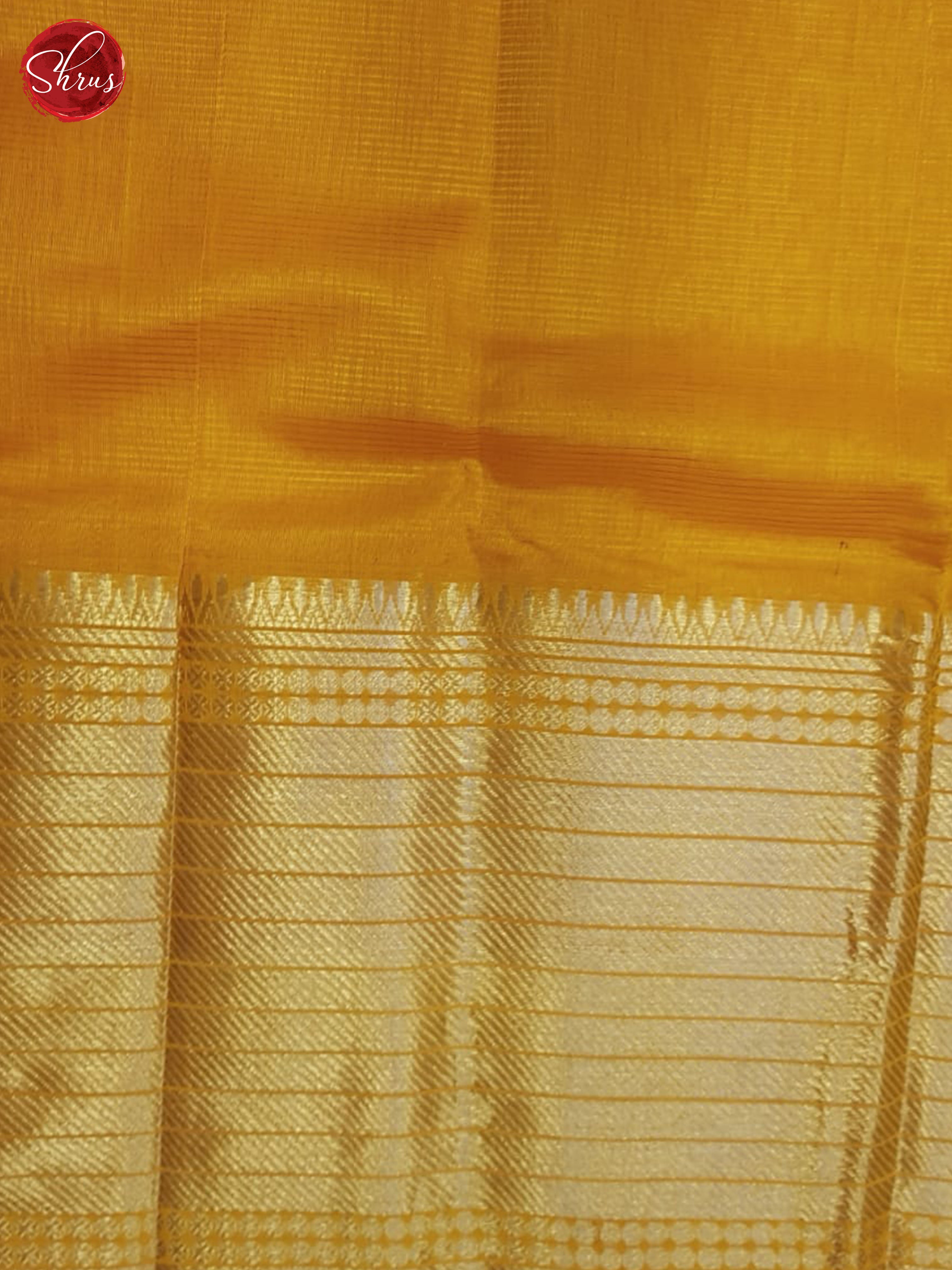 Mango yellow(single tone)- Mangalagiri silkcotton Saree - Shop on ShrusEternity.com