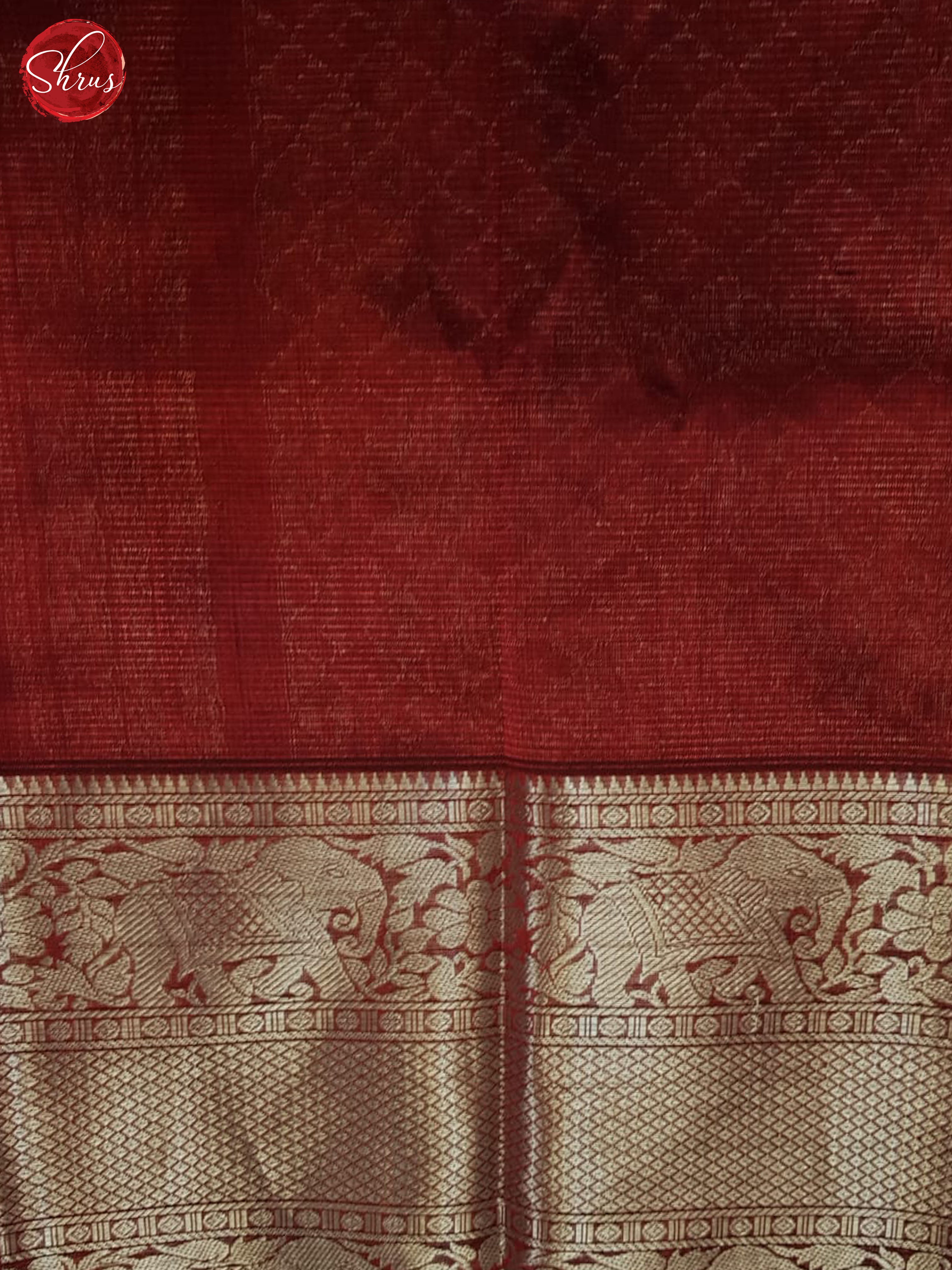 Maroon(single tone) - Mangalagiri silkcotton Saree - Shop on ShrusEternity.com