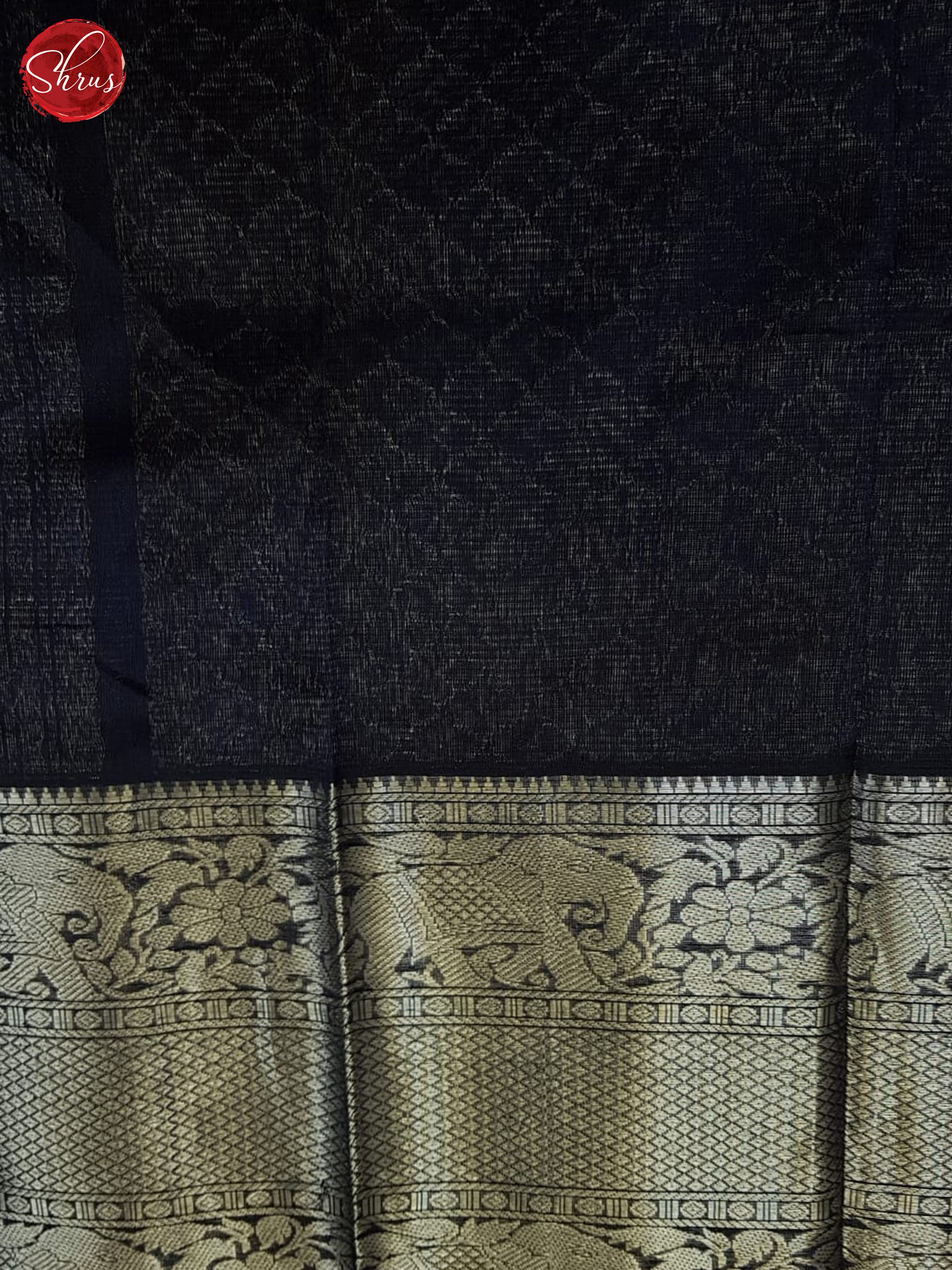 Navy blue(single tone) - Mangalagiri silkcotton Saree - Shop on ShrusEternity.com