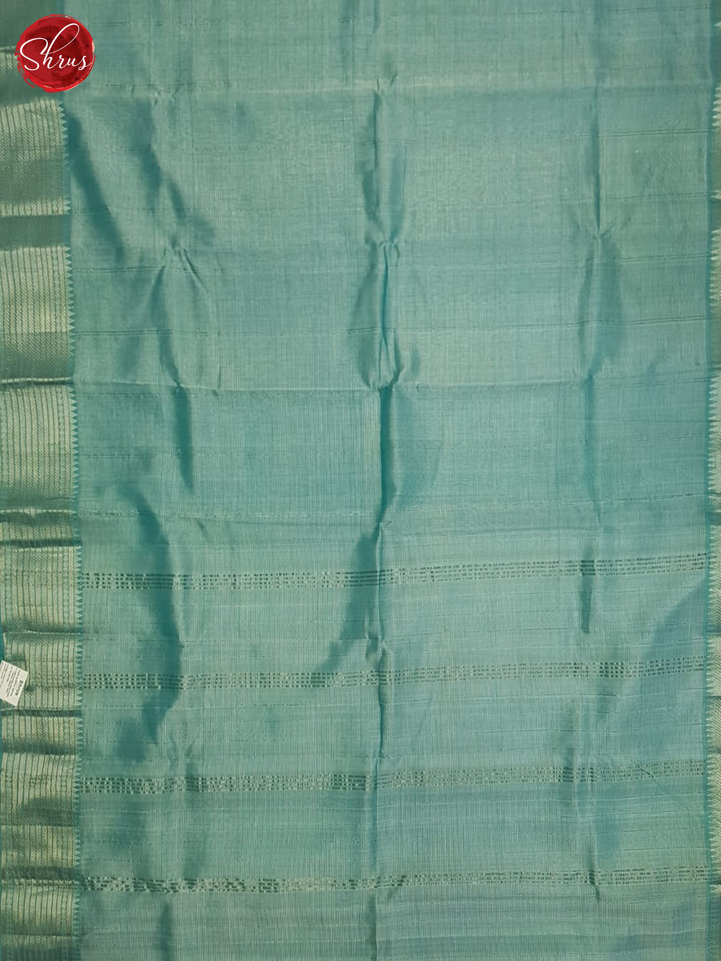 Blue(single tone) - Mangalagiri silkcotton Saree - Shop on ShrusEternity.com