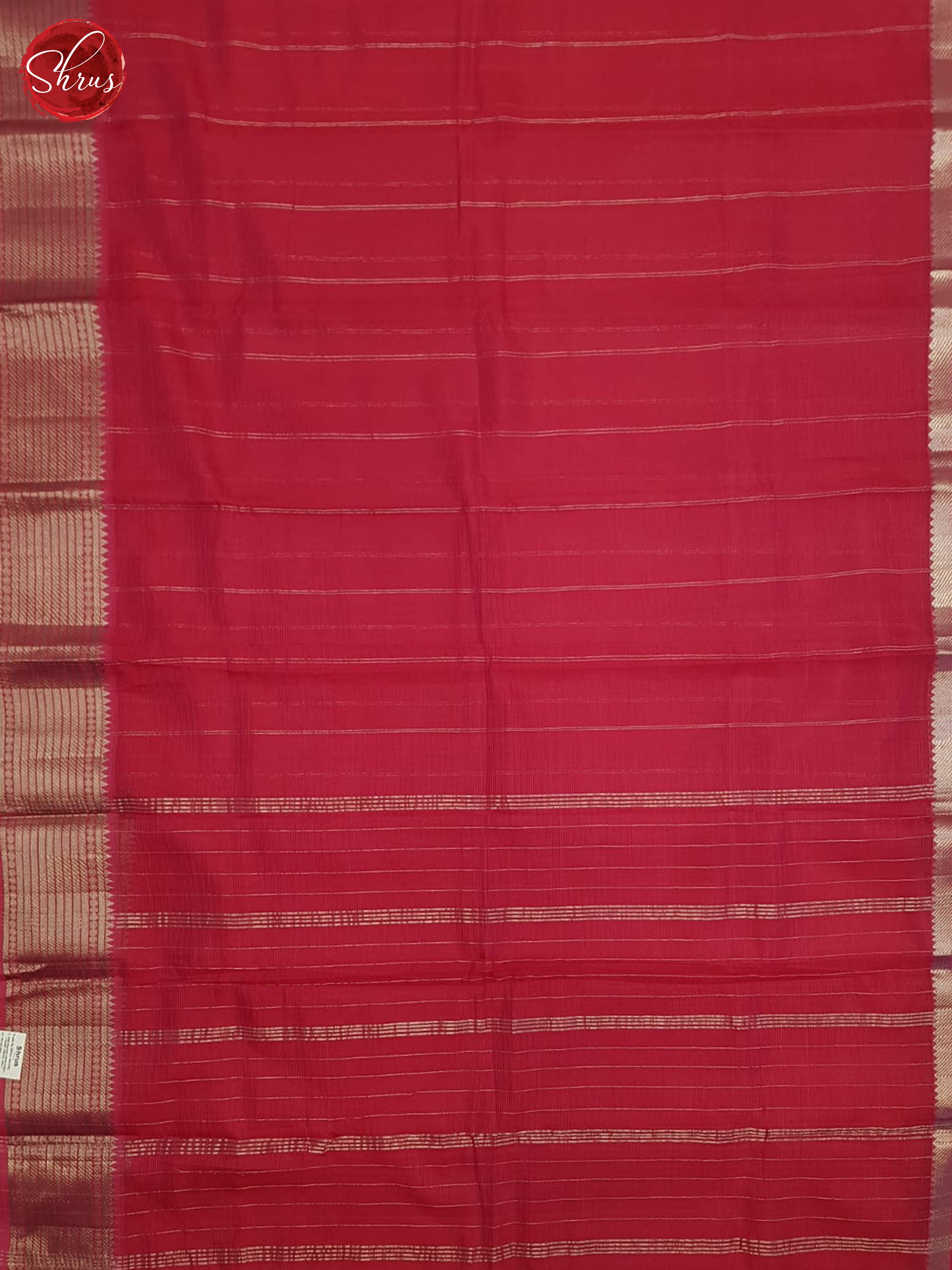 Rani pink(single tone)- Mangalagiri silkcotton Saree - Shop on ShrusEternity.com