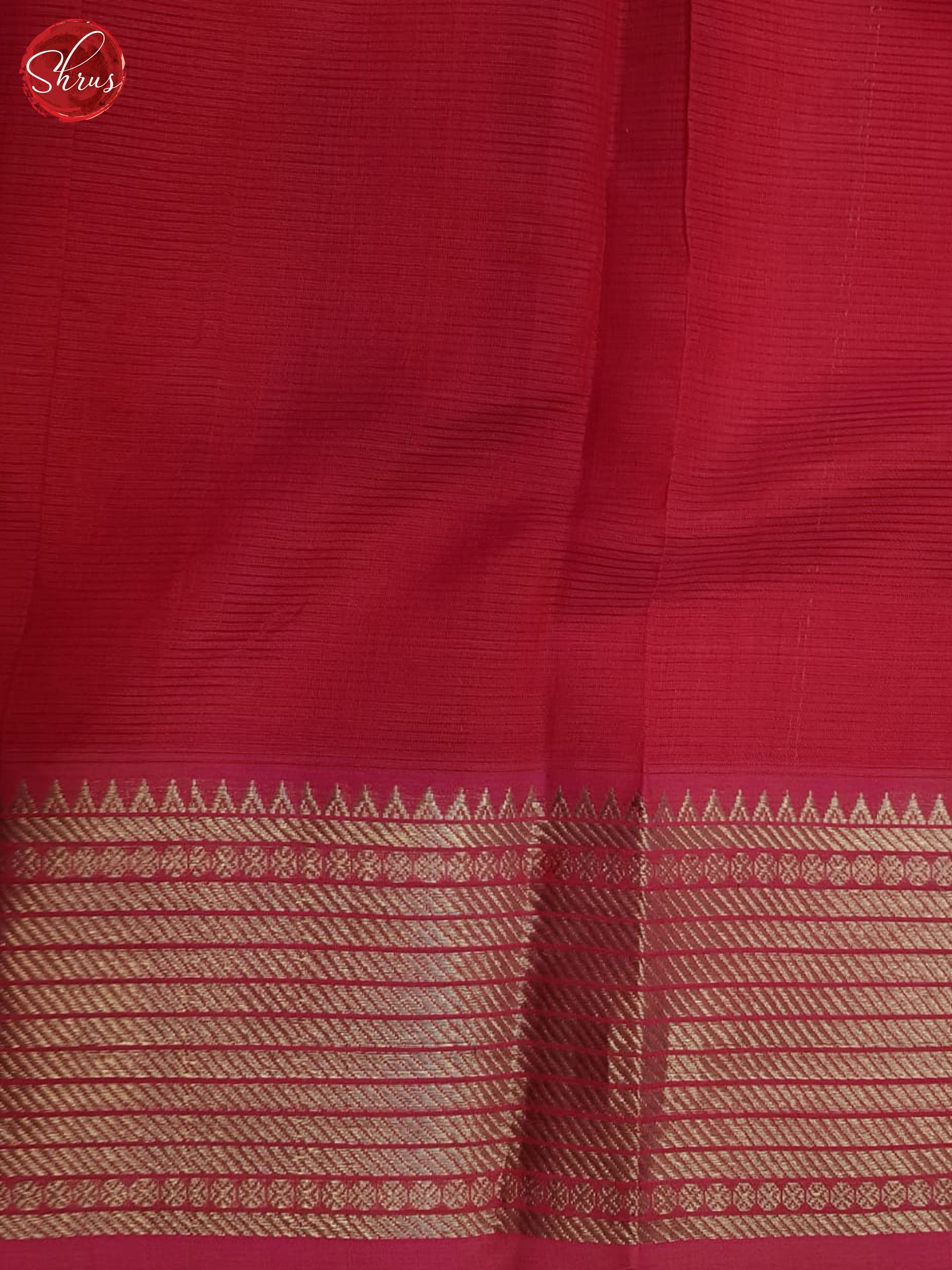 Rani pink(single tone)- Mangalagiri silkcotton Saree - Shop on ShrusEternity.com