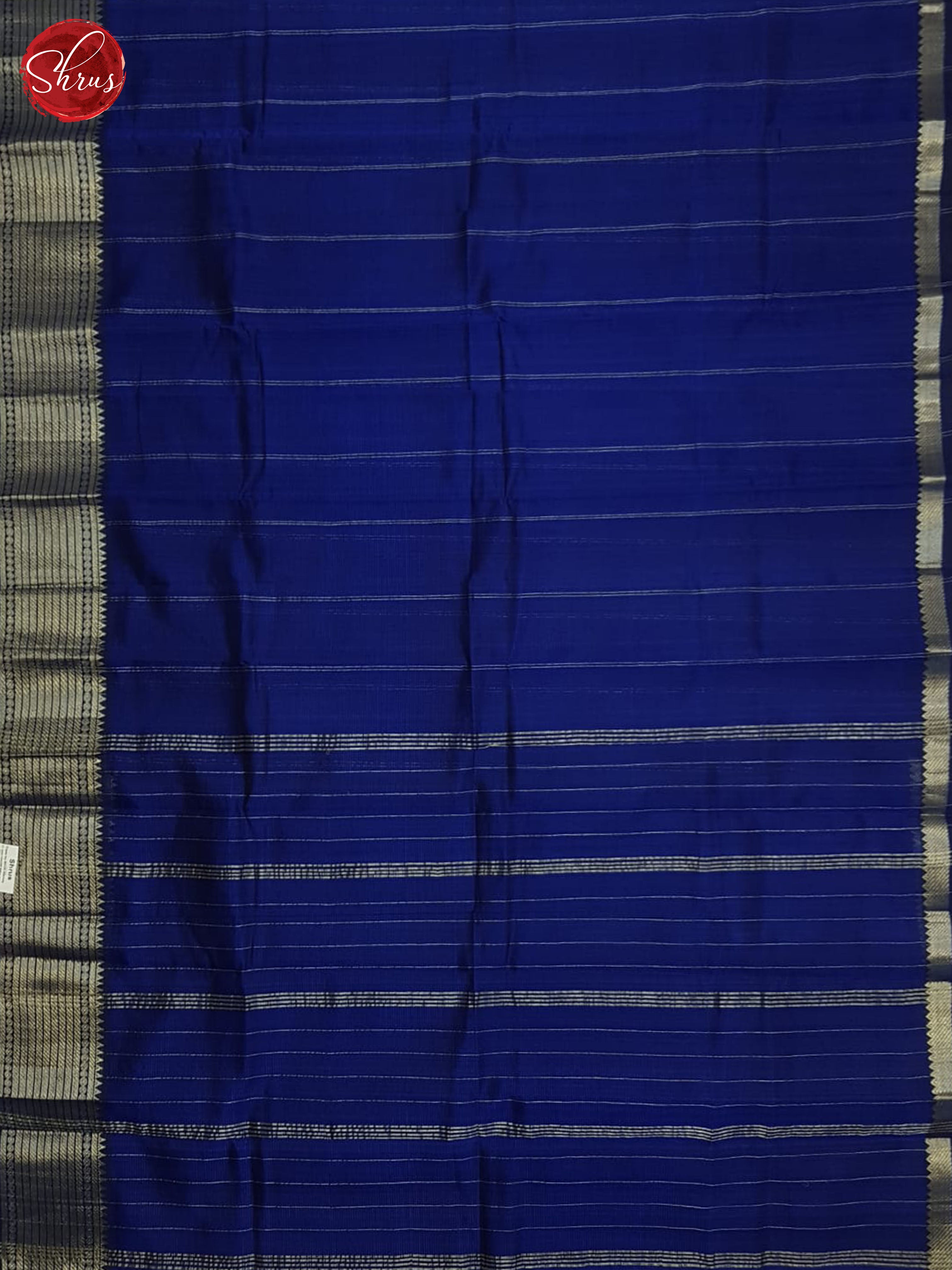 Blue(single tone)- Mangalagiri silkcotton Saree - Shop on ShrusEternity.com