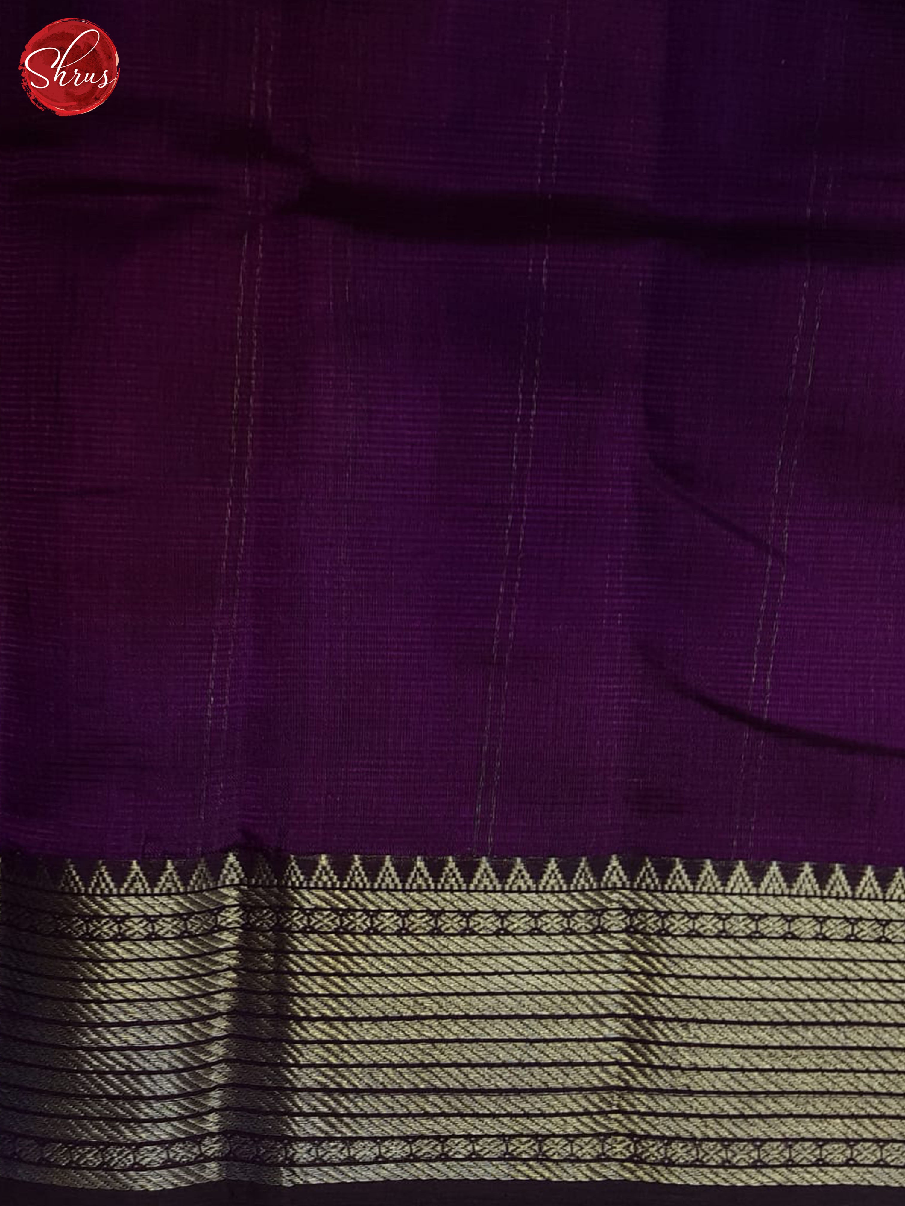 Purple(single tone) - Mangalagiri silkcotton Saree - Shop on ShrusEternity.com