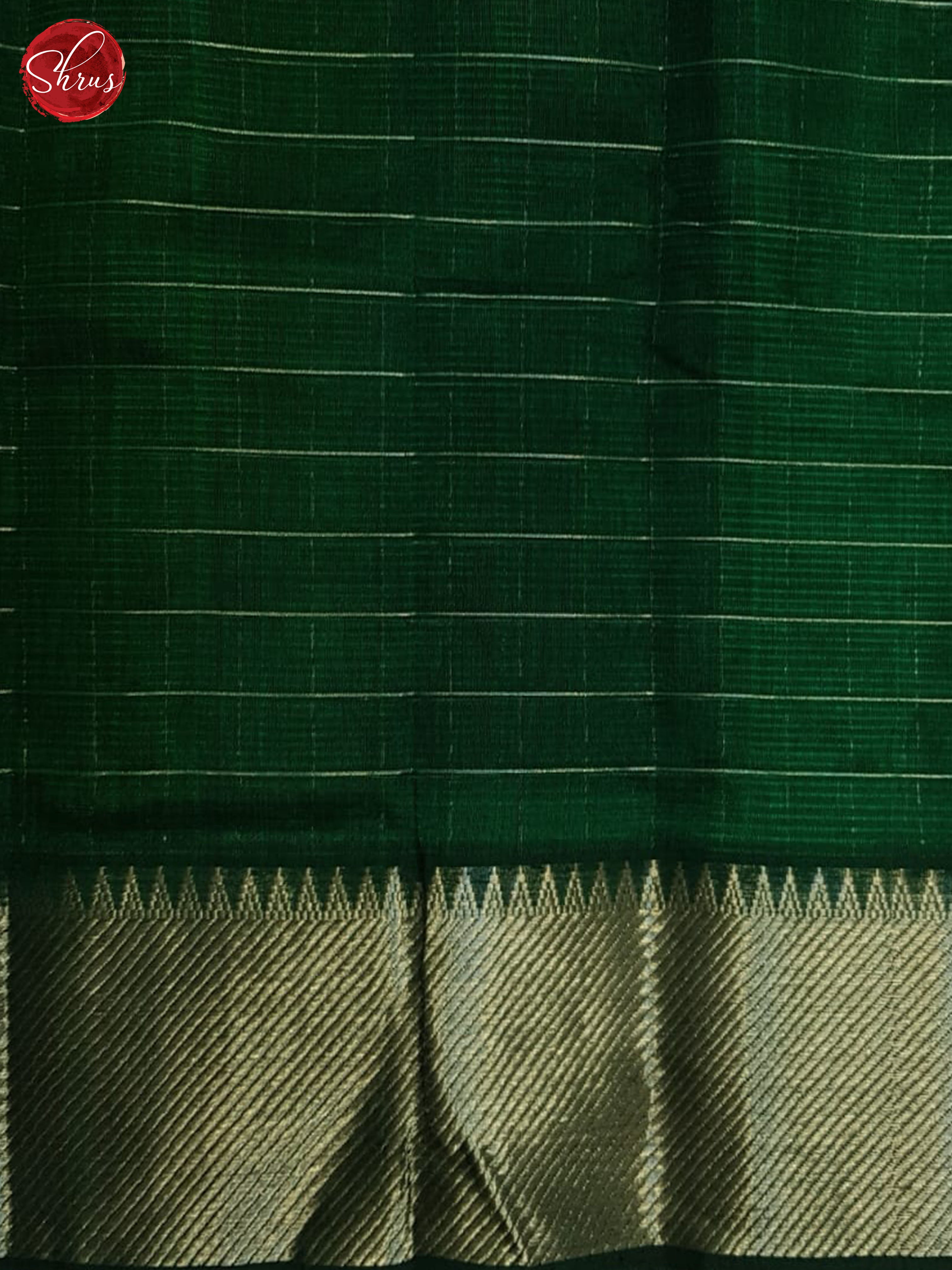 Green(single tone) - Mangalagiri silkcotton Saree - Shop on ShrusEternity.com