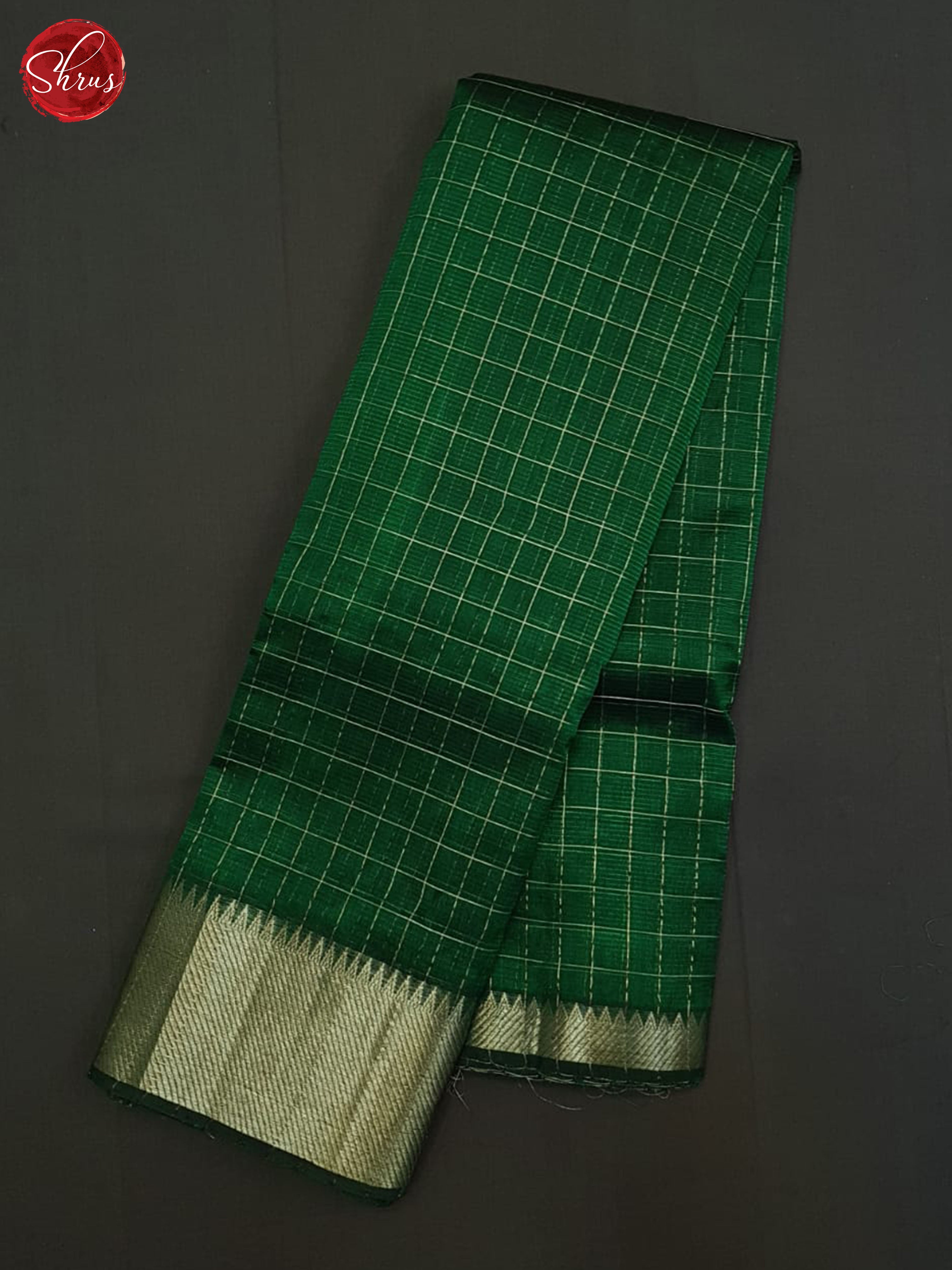 Green(single tone) - Mangalagiri silkcotton Saree - Shop on ShrusEternity.com