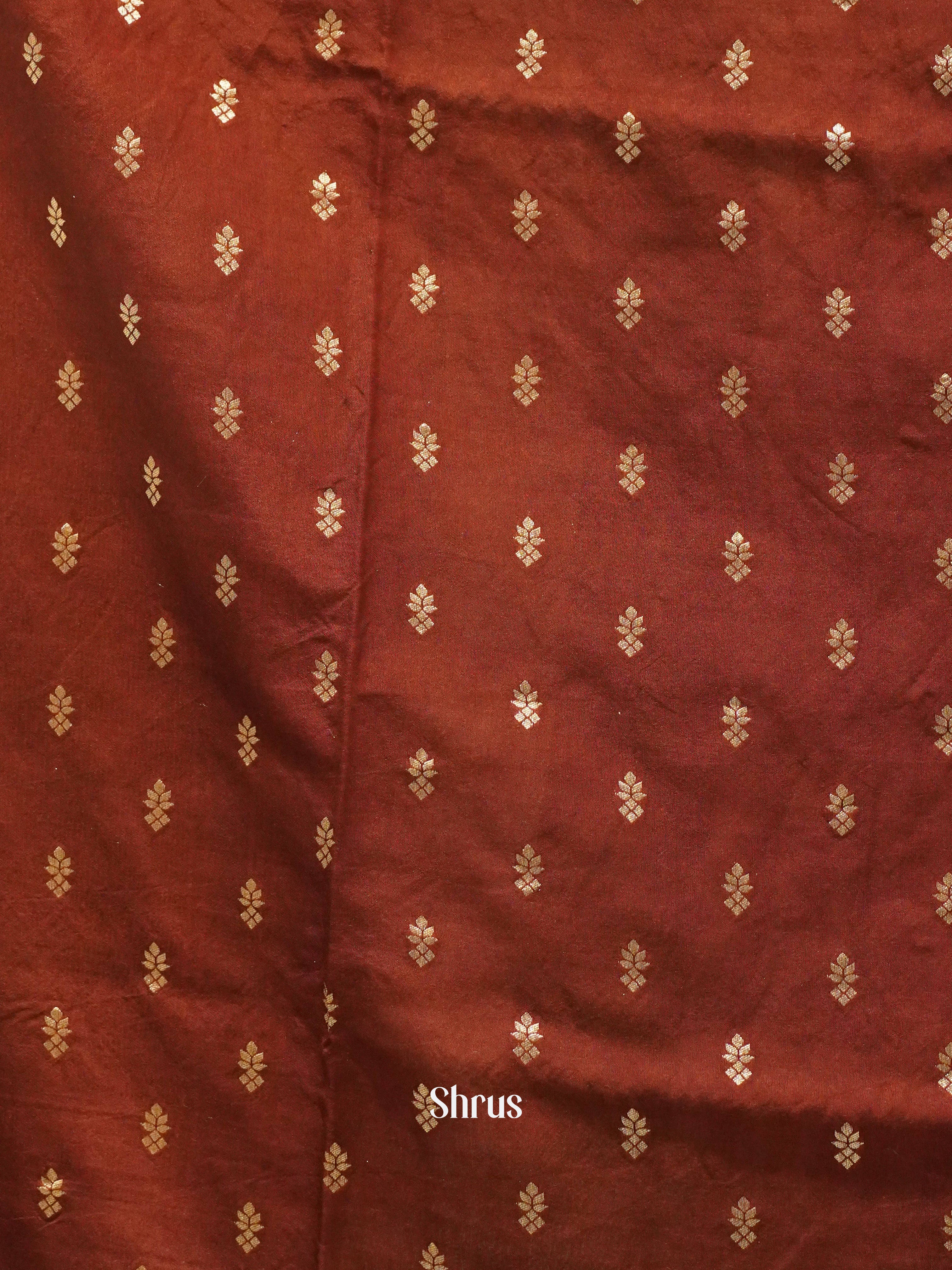 Araku Maroon(Single tone)-Semi Crepe saree