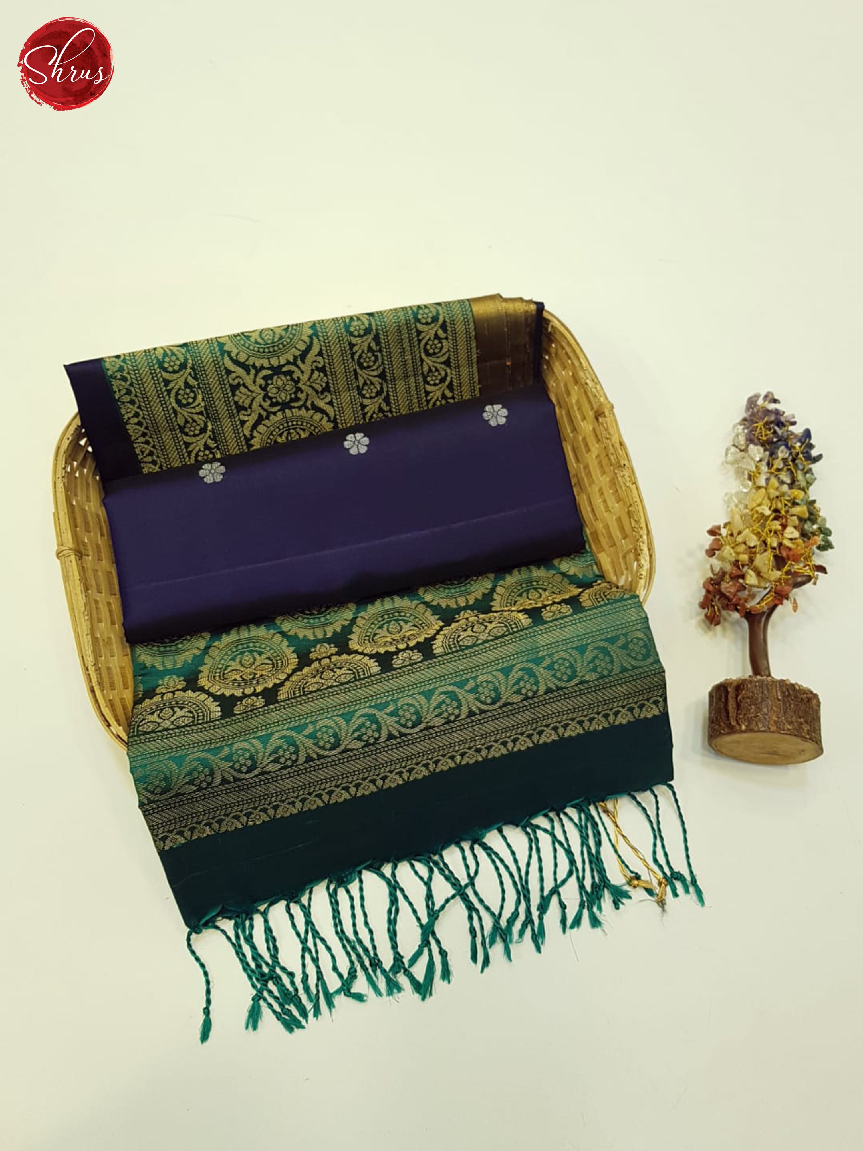 Blue and Green - Soft Silk Saree - Shop on ShrusEternity.com