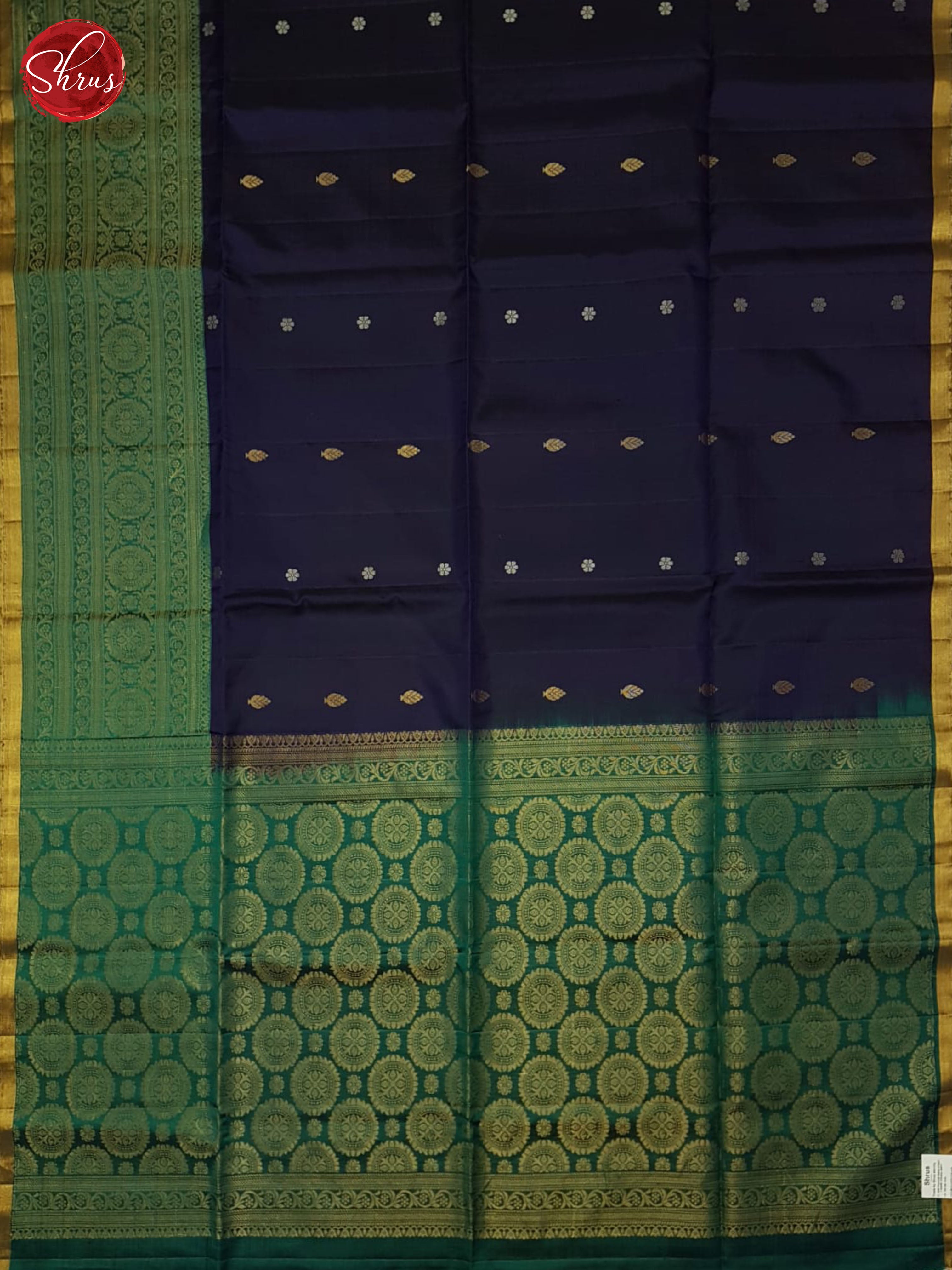 Blue and Green - Soft Silk Saree - Shop on ShrusEternity.com