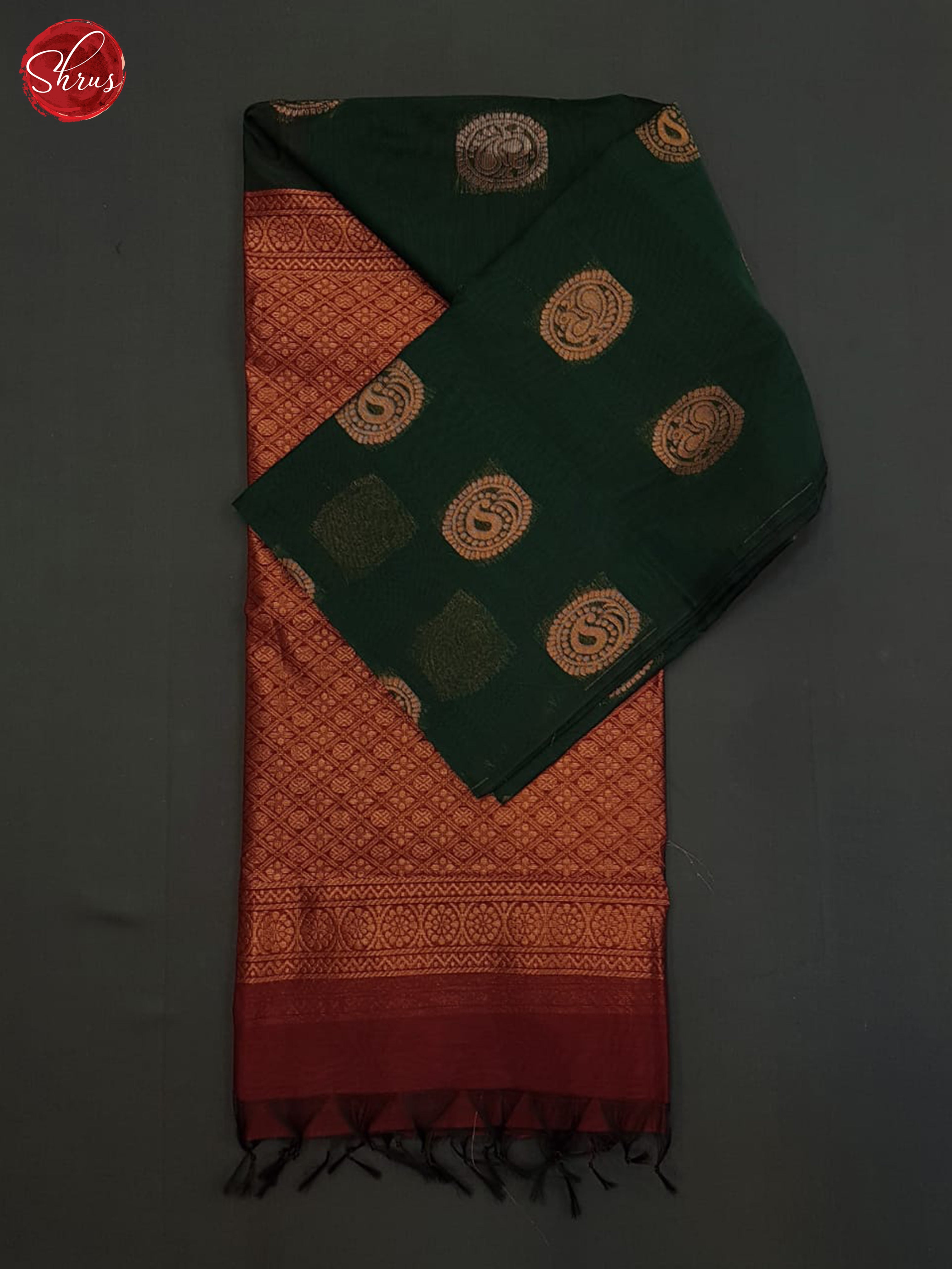 Green And Arraku Maroon-Semi Silk Cotton Saree - Shop on ShrusEternity.com